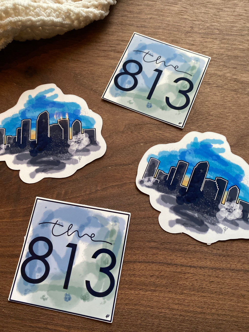 The 813 Tampa area code sticker