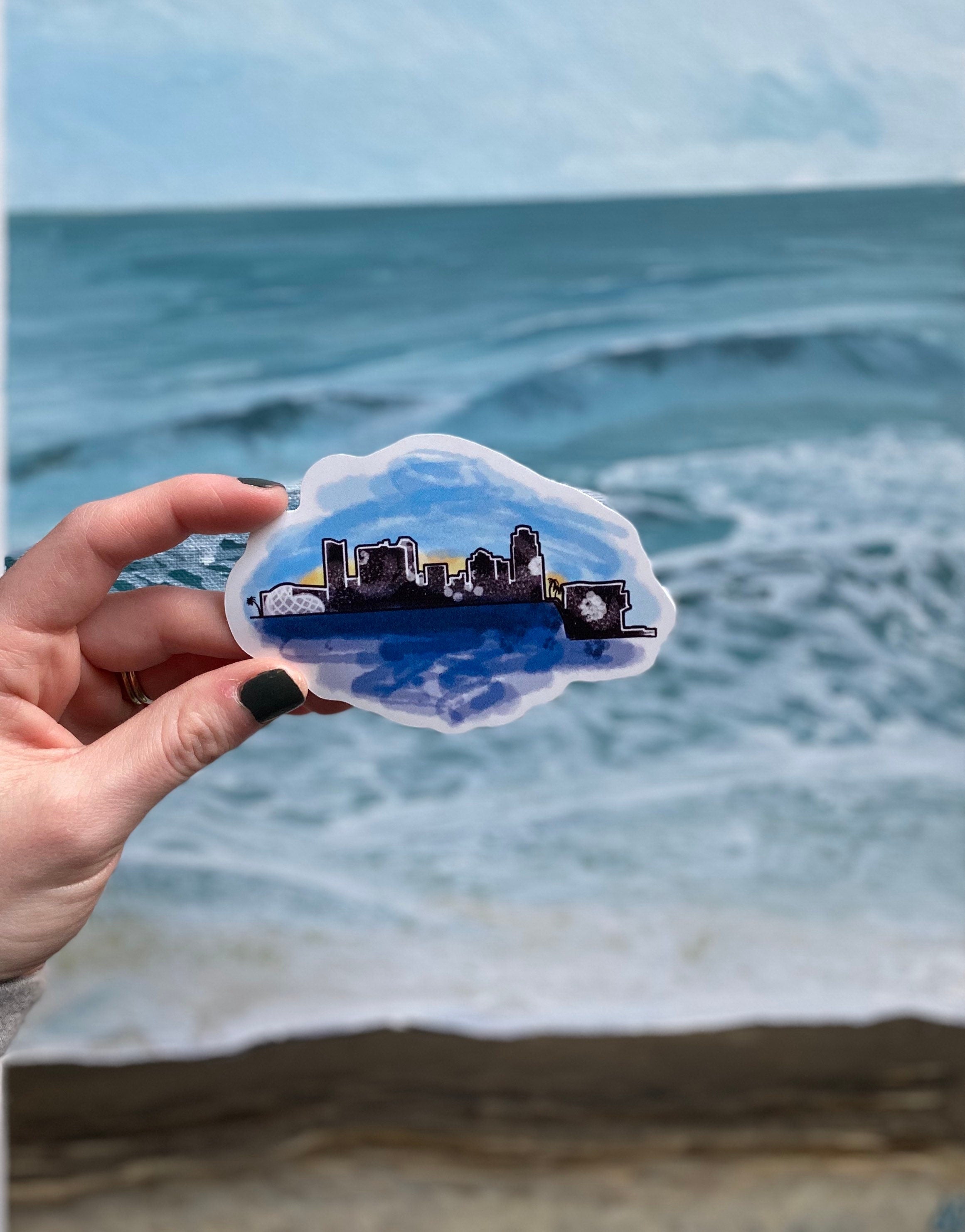 St Pete skyline Sticker