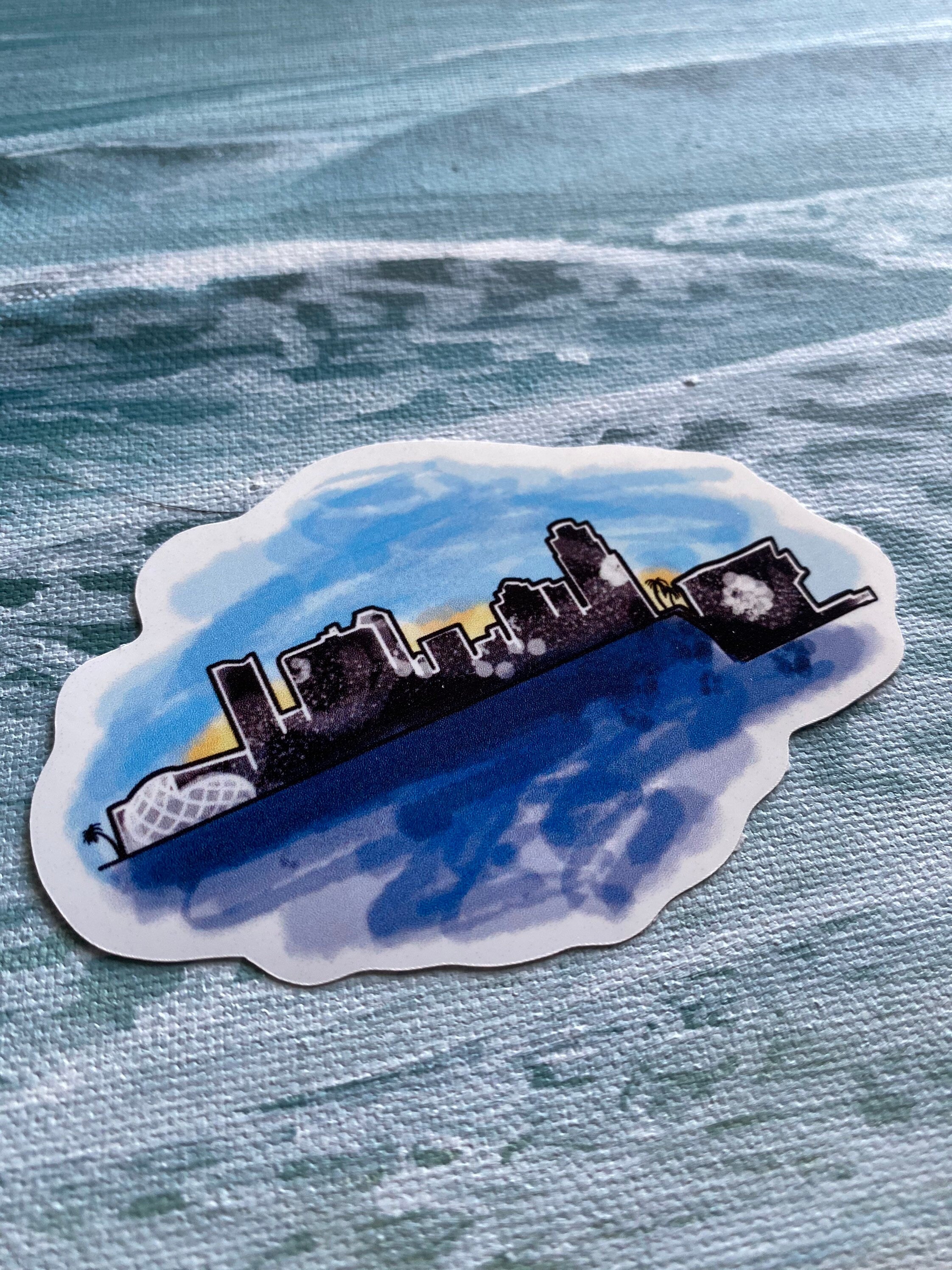 St Pete skyline Sticker