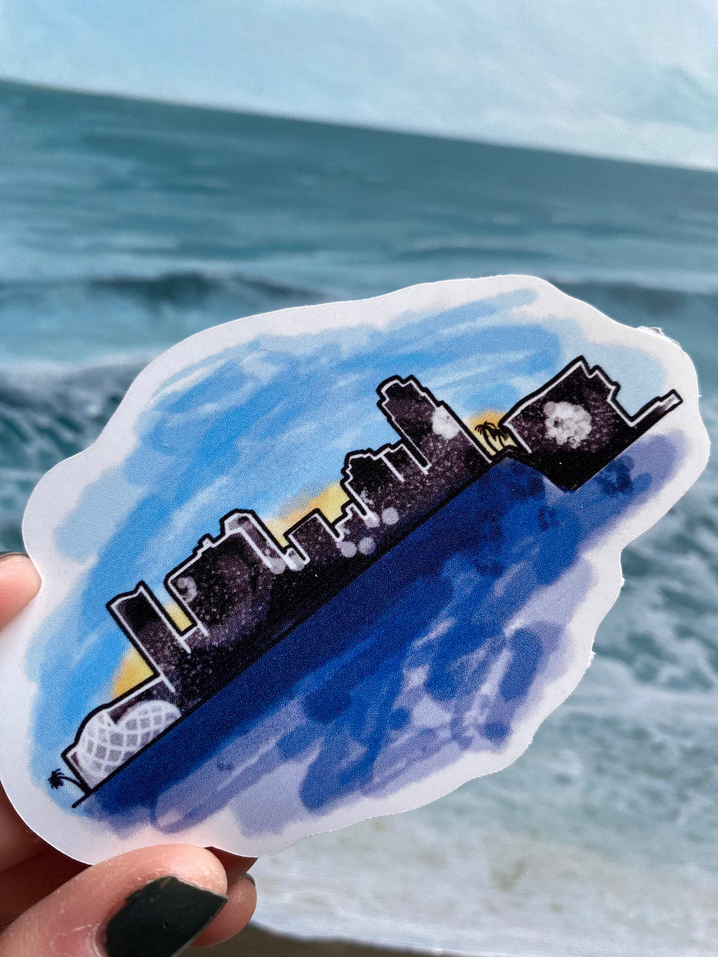 St Pete skyline Sticker