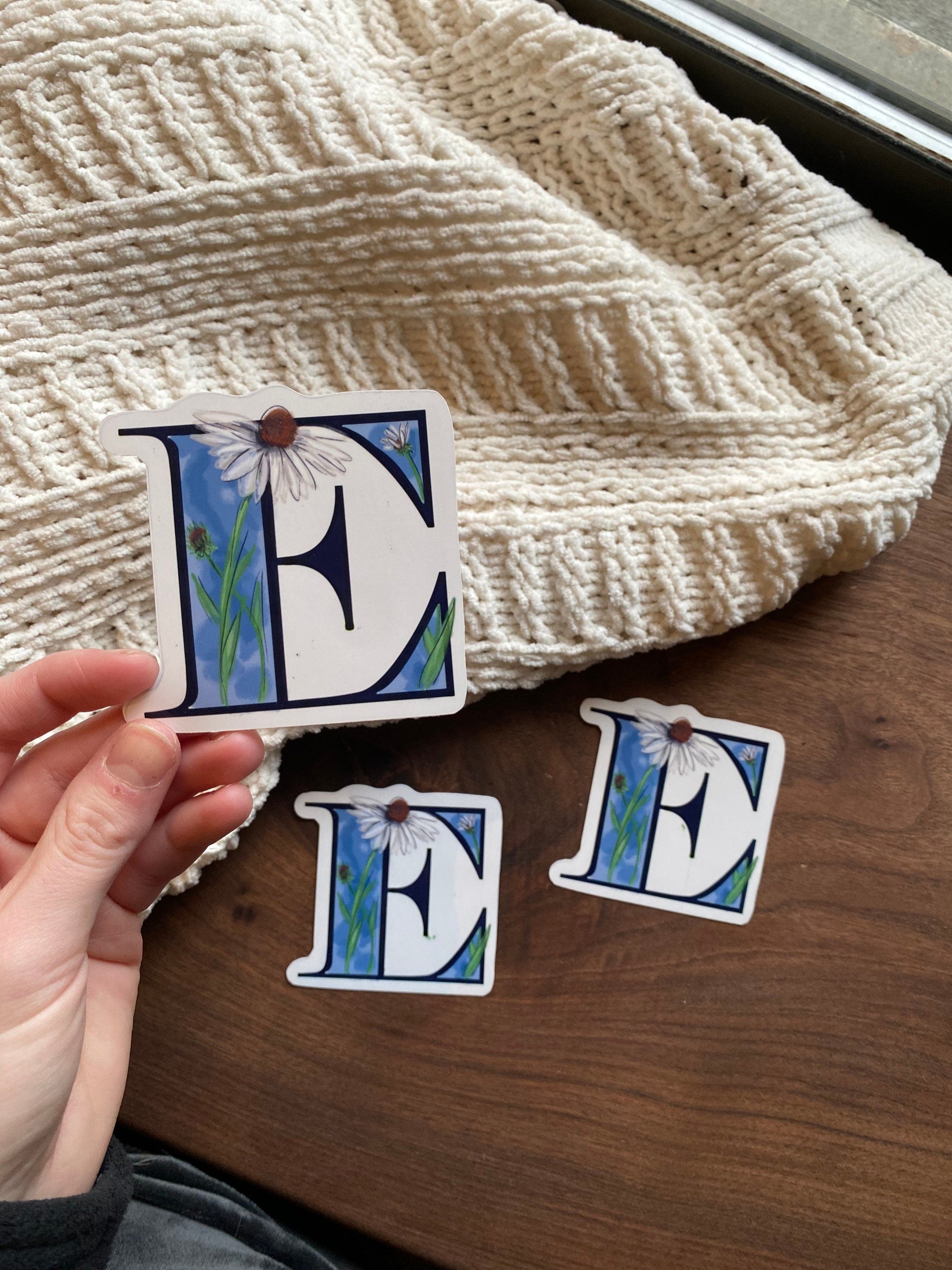 E is for echinacea Sticker