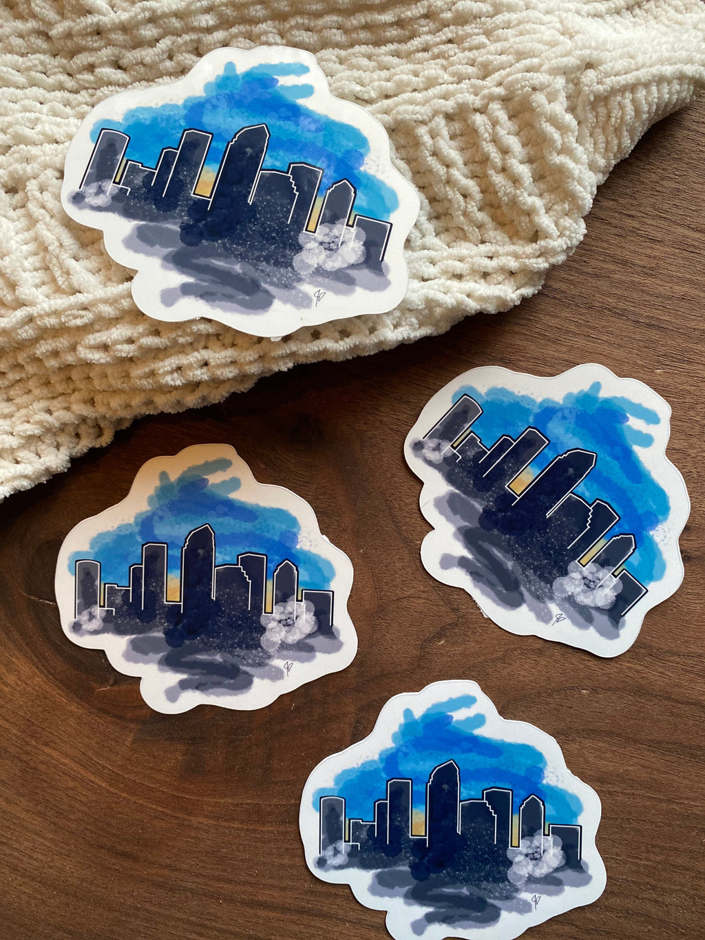 Tampa Skyline Sticker