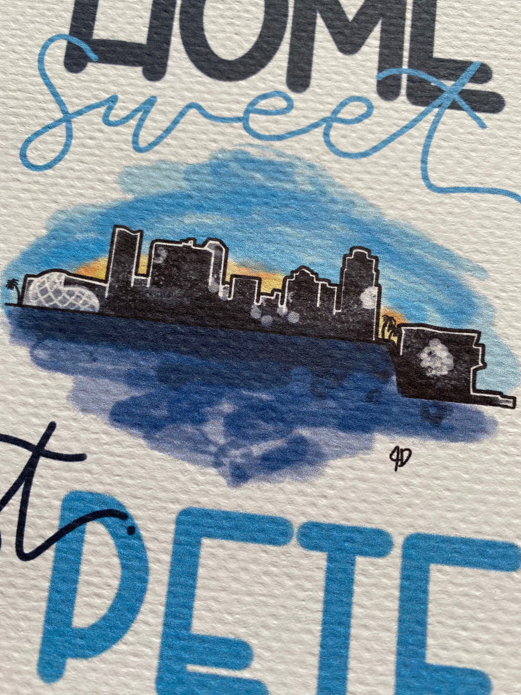 Home Sweet St Pete art print
