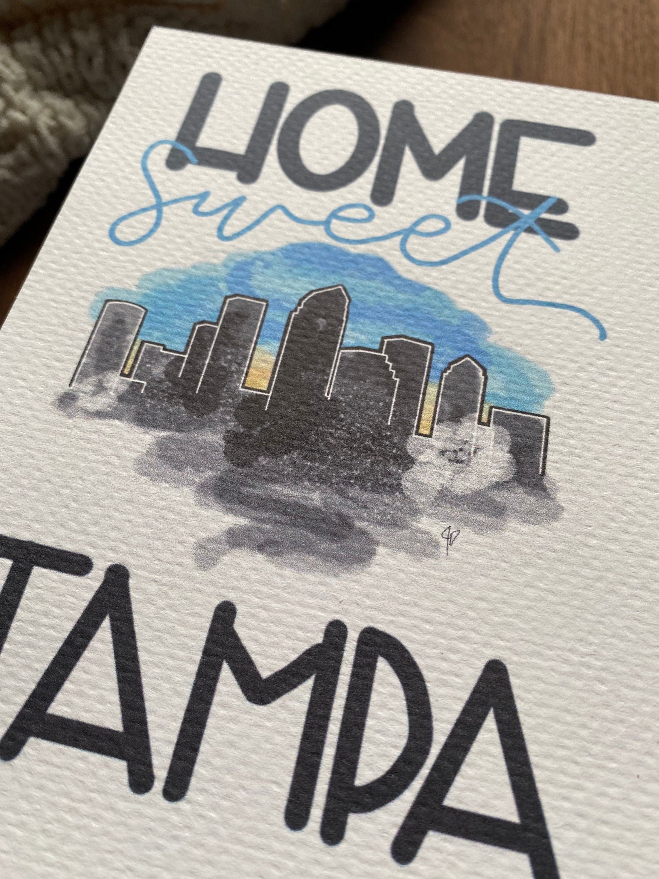 Home Sweet Tampa art print