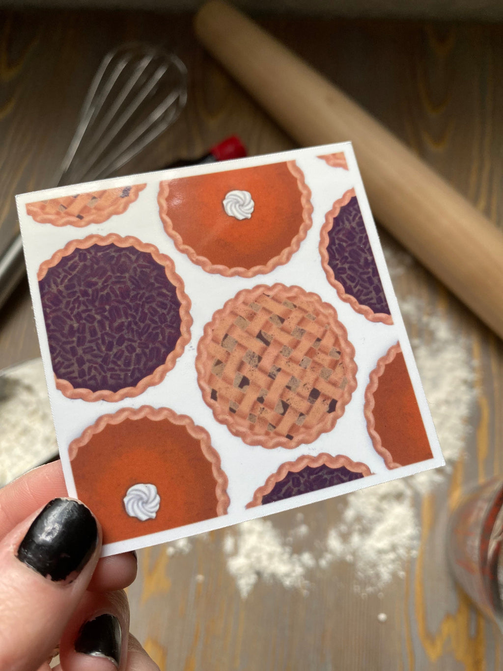thanksgiving pie sticker