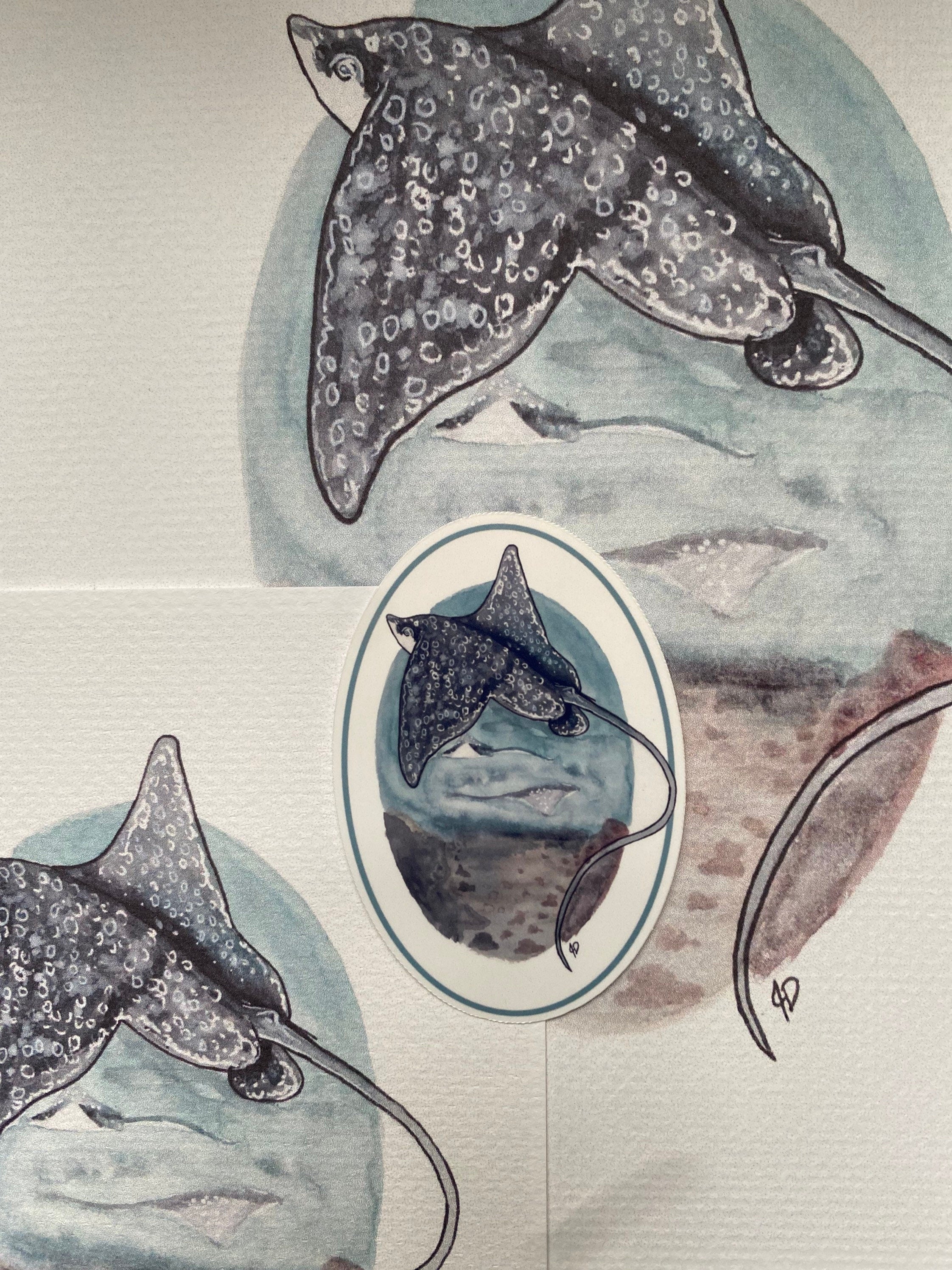Spotted Eagle Ray sticker
