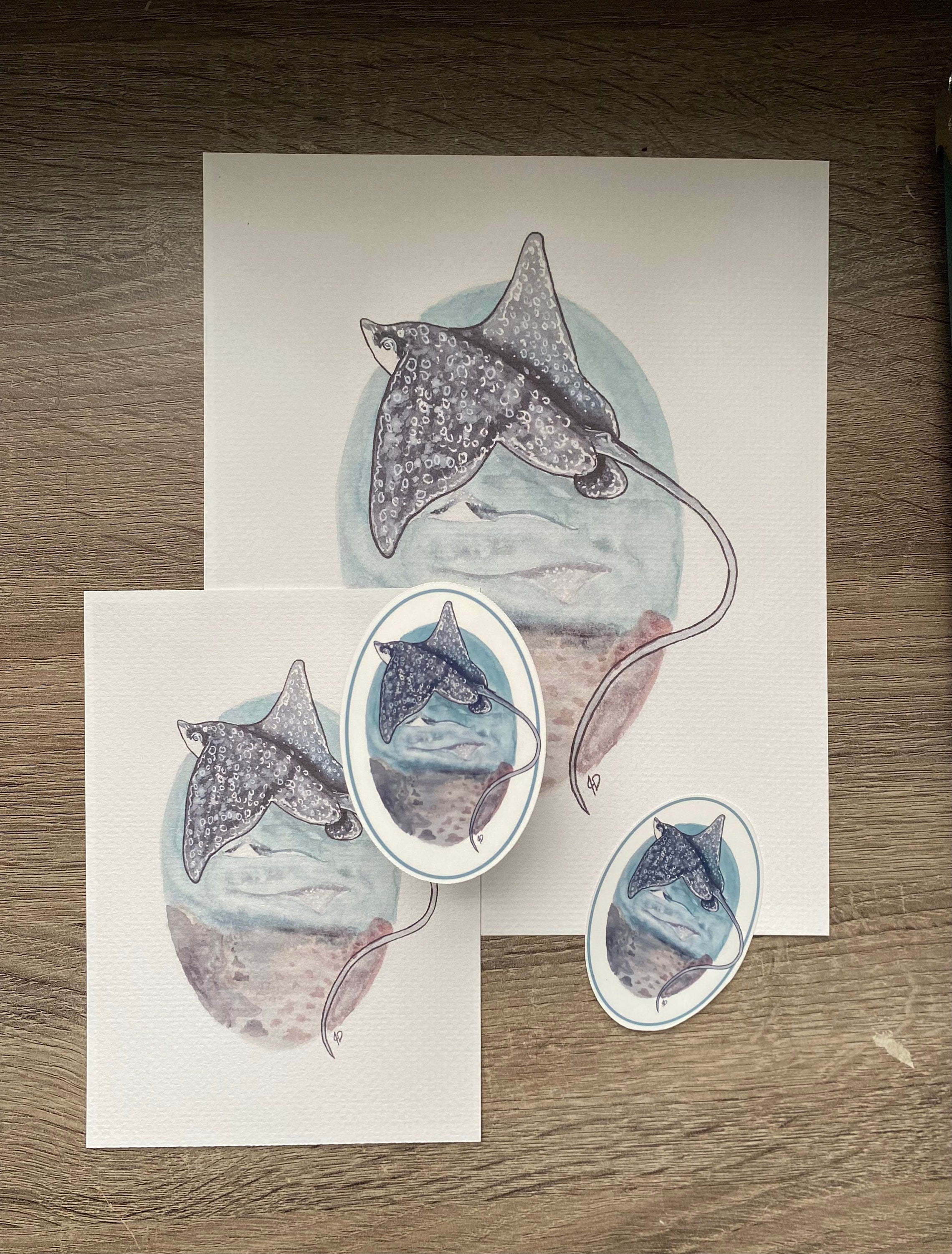 Spotted Eagle Ray sticker