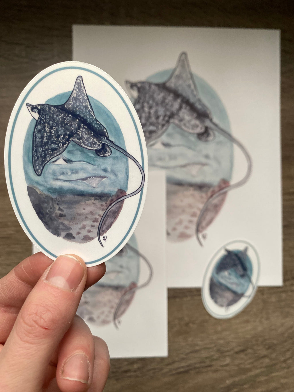 Spotted Eagle Ray sticker