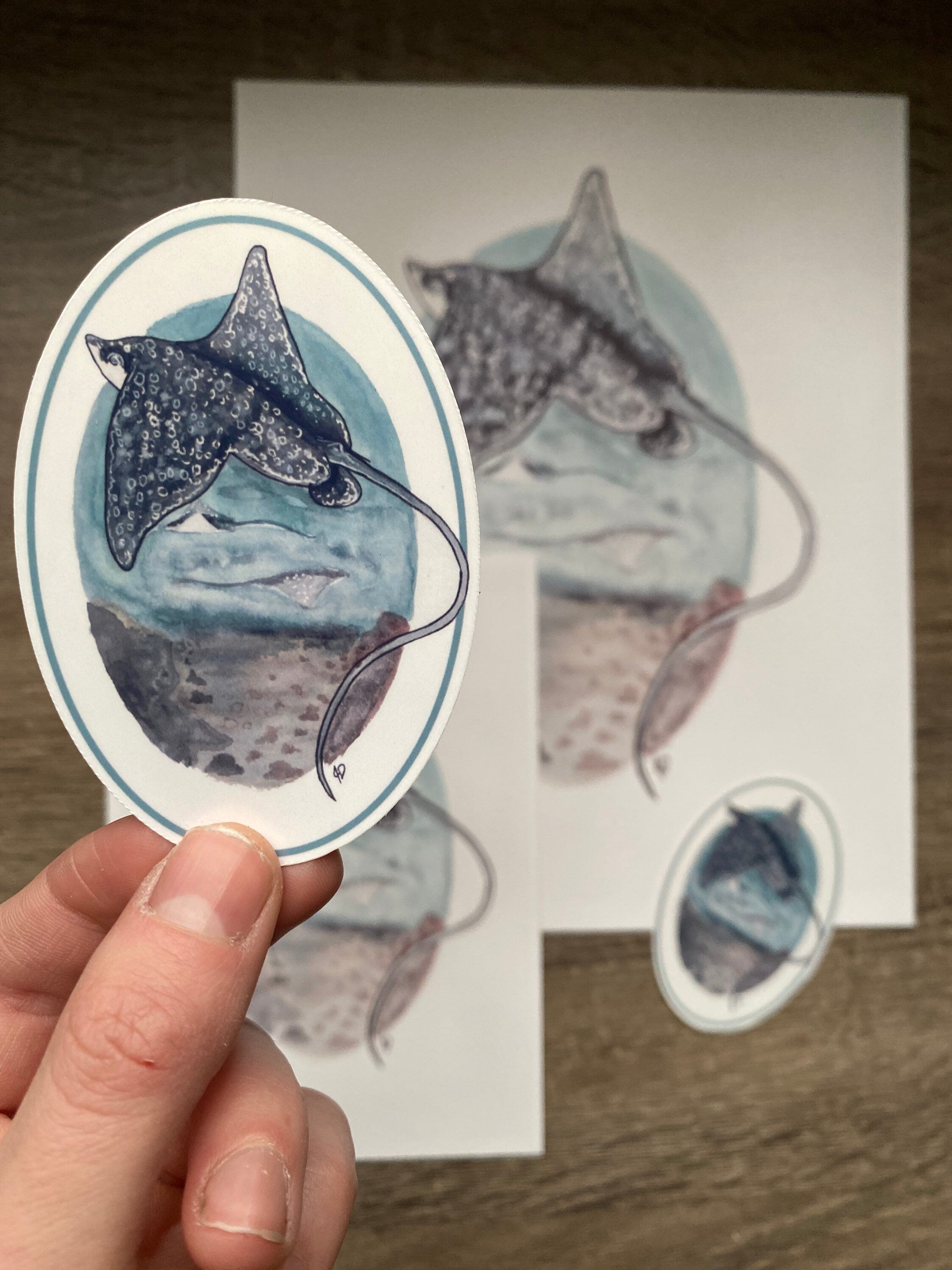 Spotted Eagle Ray sticker
