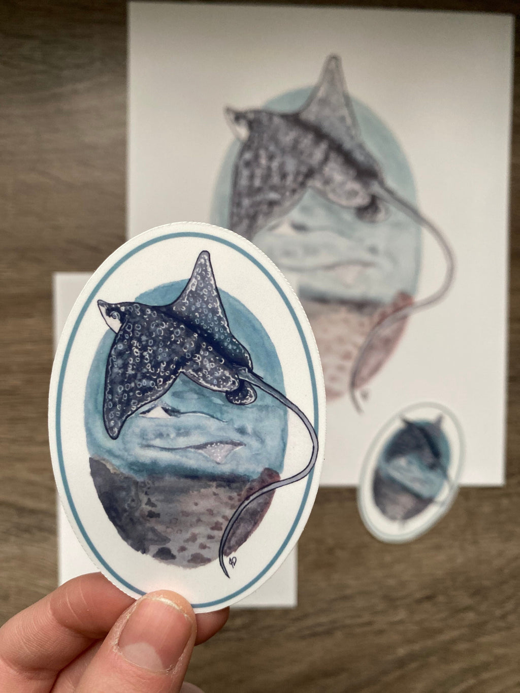 Spotted Eagle Ray sticker