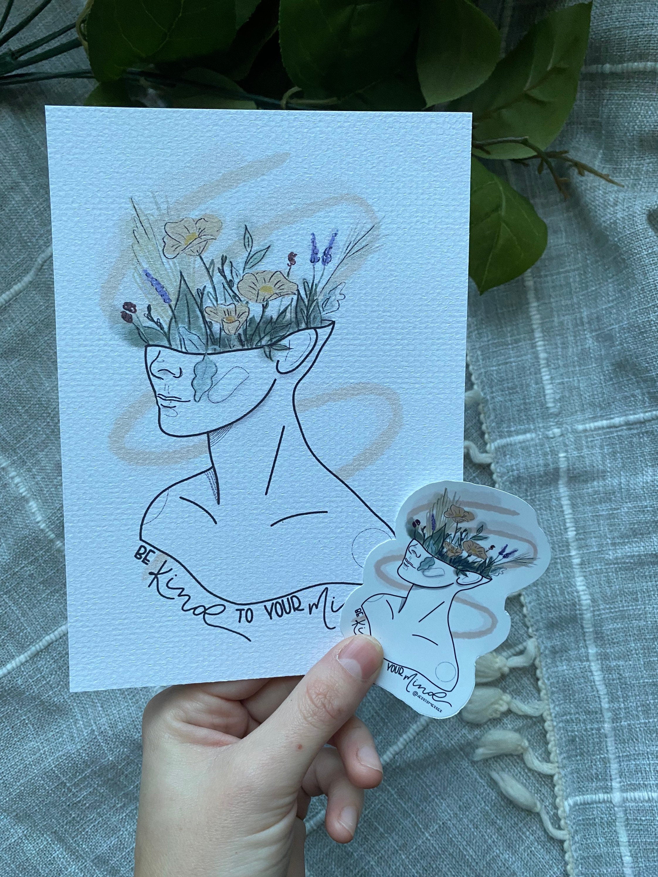 Be kind to your mind sticker
