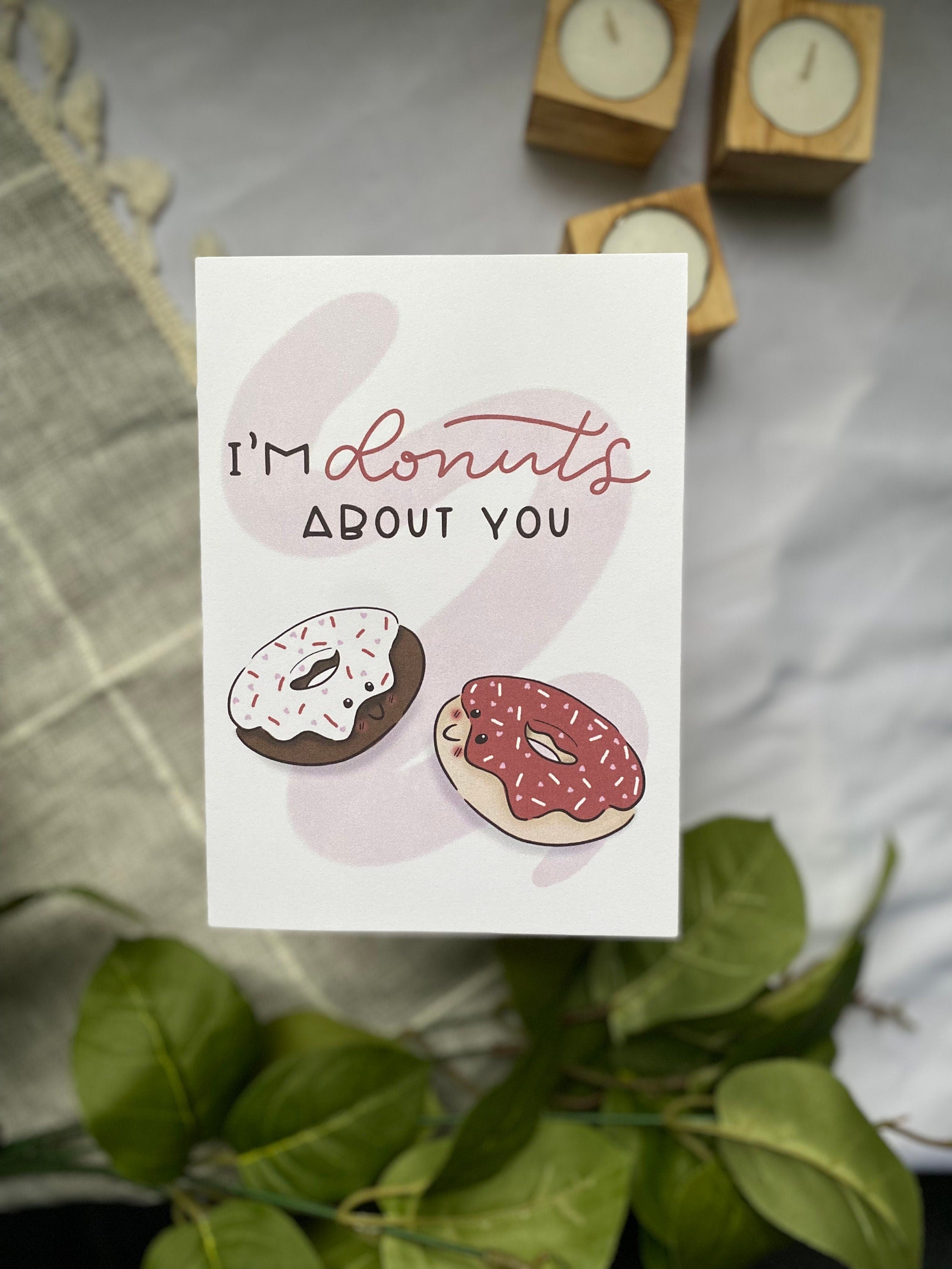 i'm donuts about you valentine card