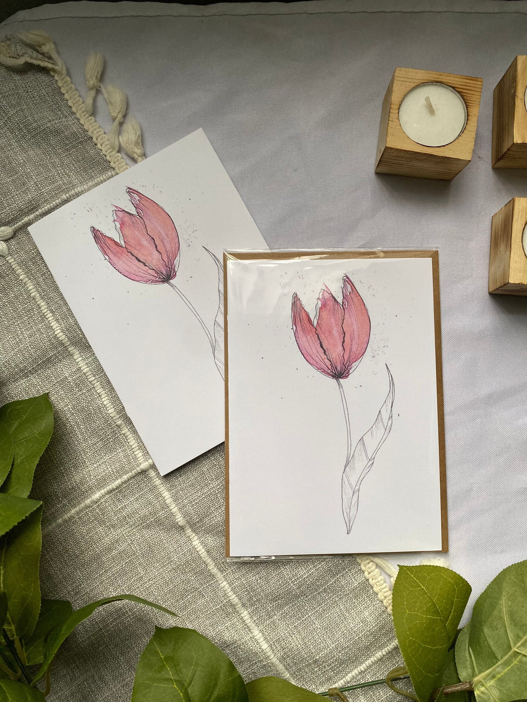 tulip greeting card