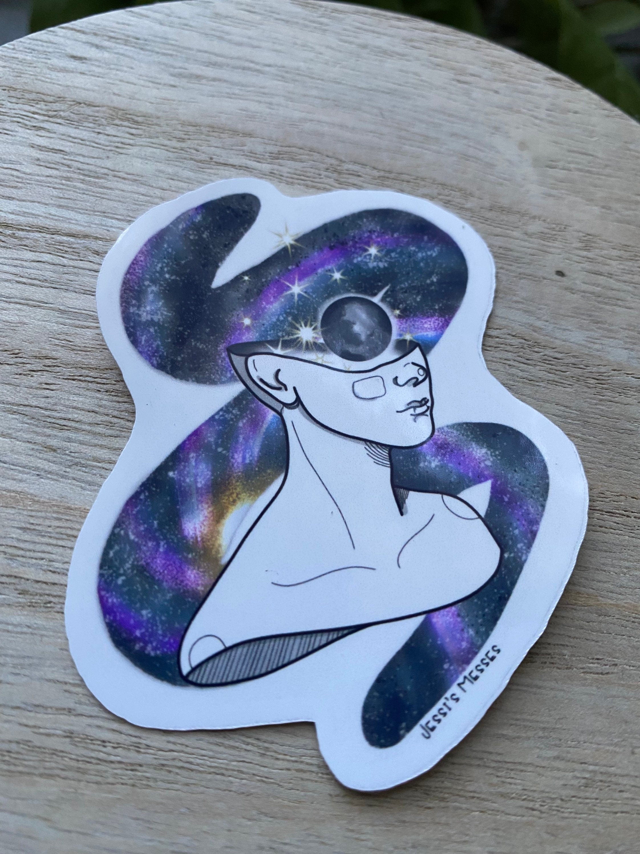 space girl Sticker