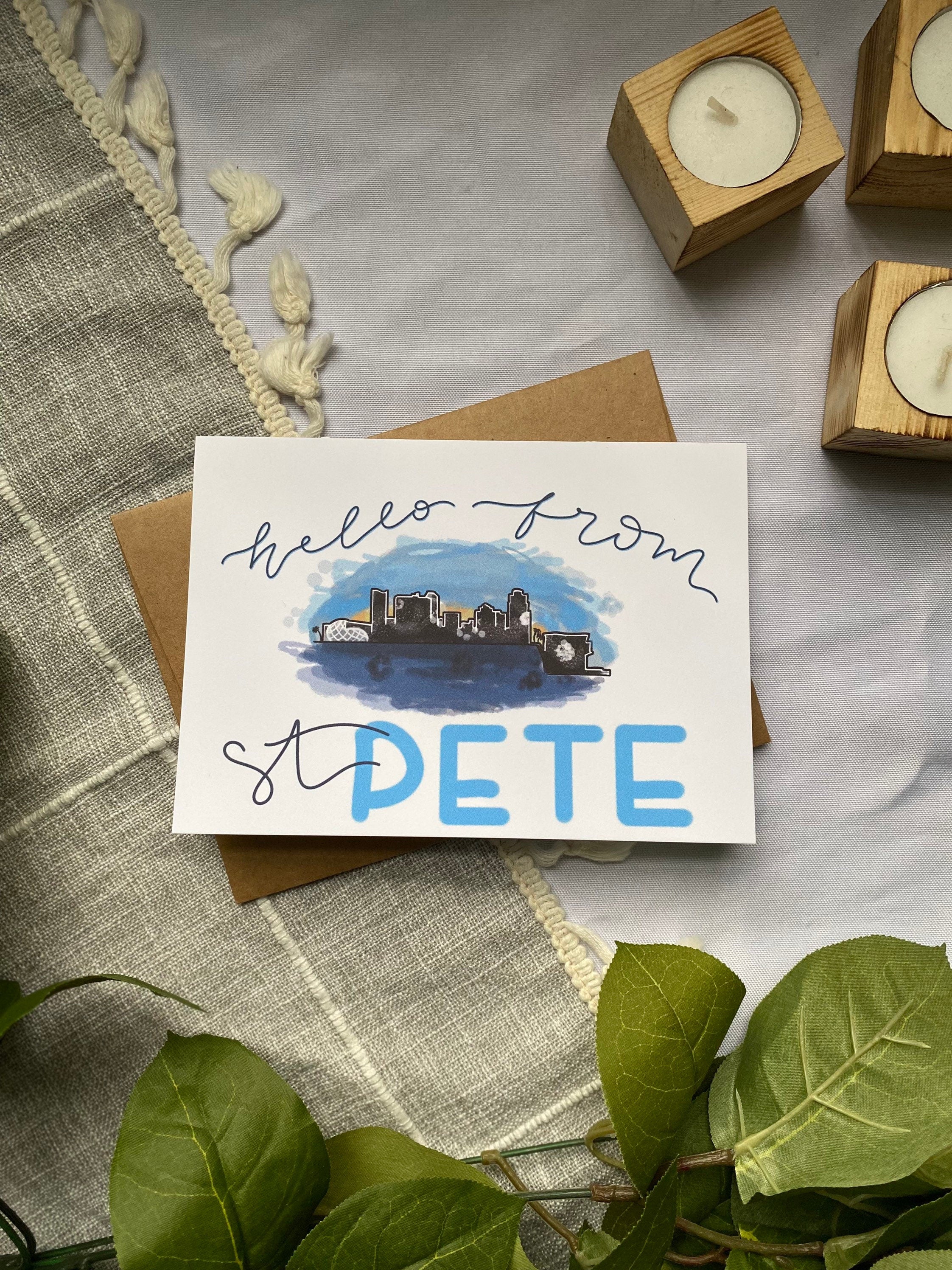 hello from st pete greeting card