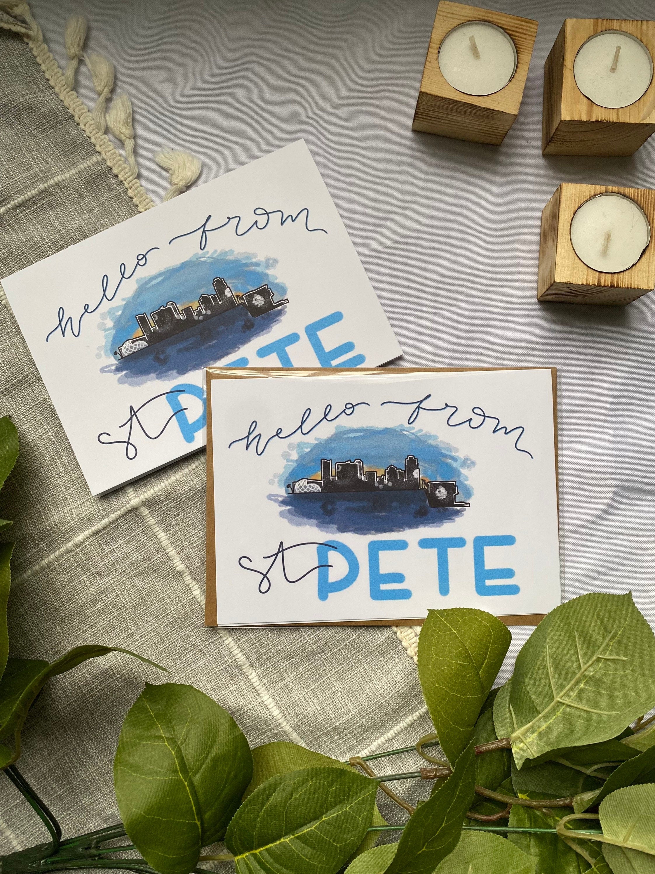 hello from st pete greeting card