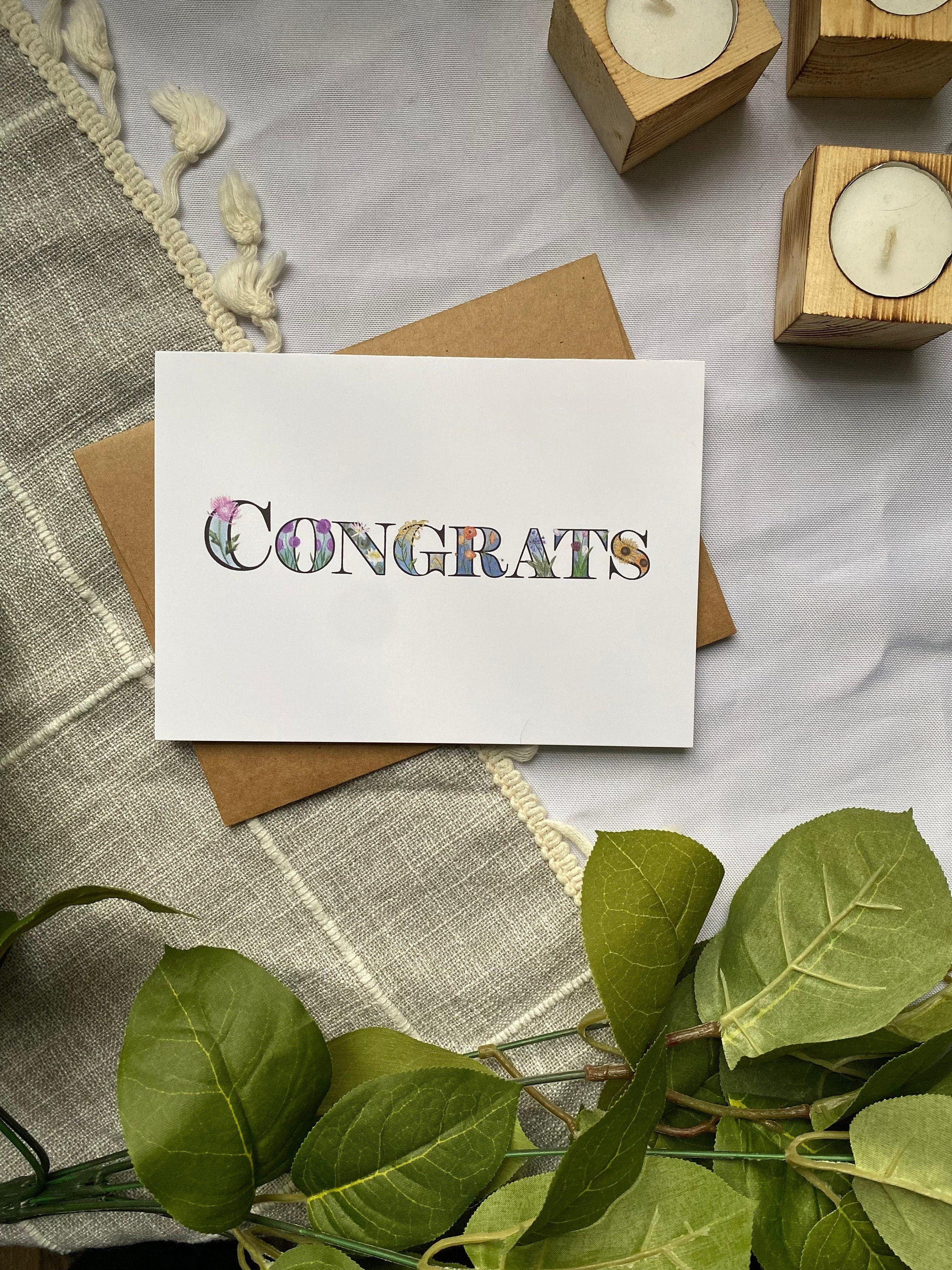Congrats 5x7 card