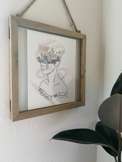 Be kind to your mind art print