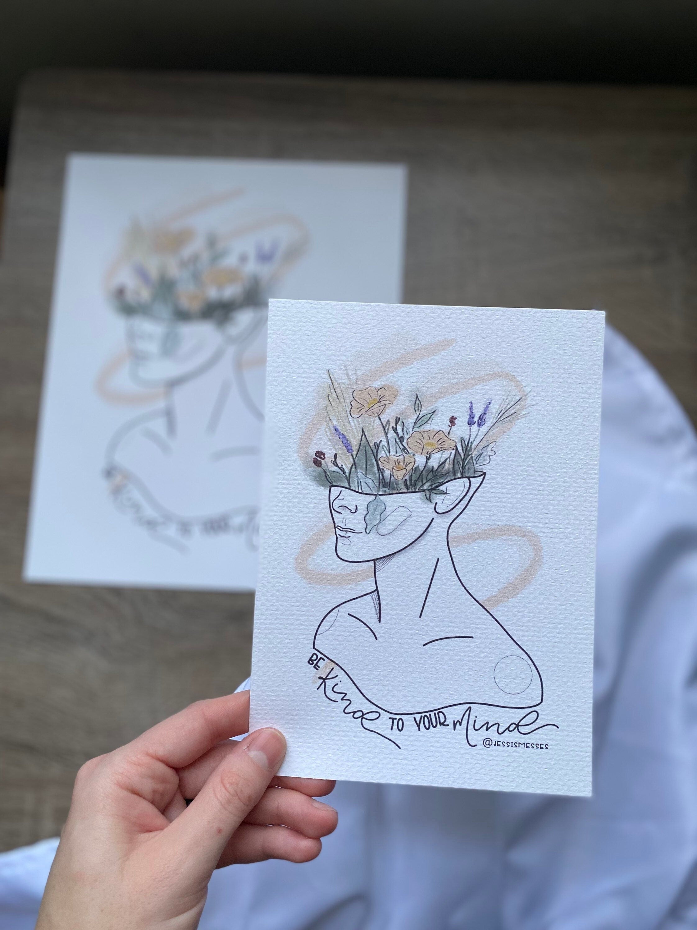 Be kind to your mind art print