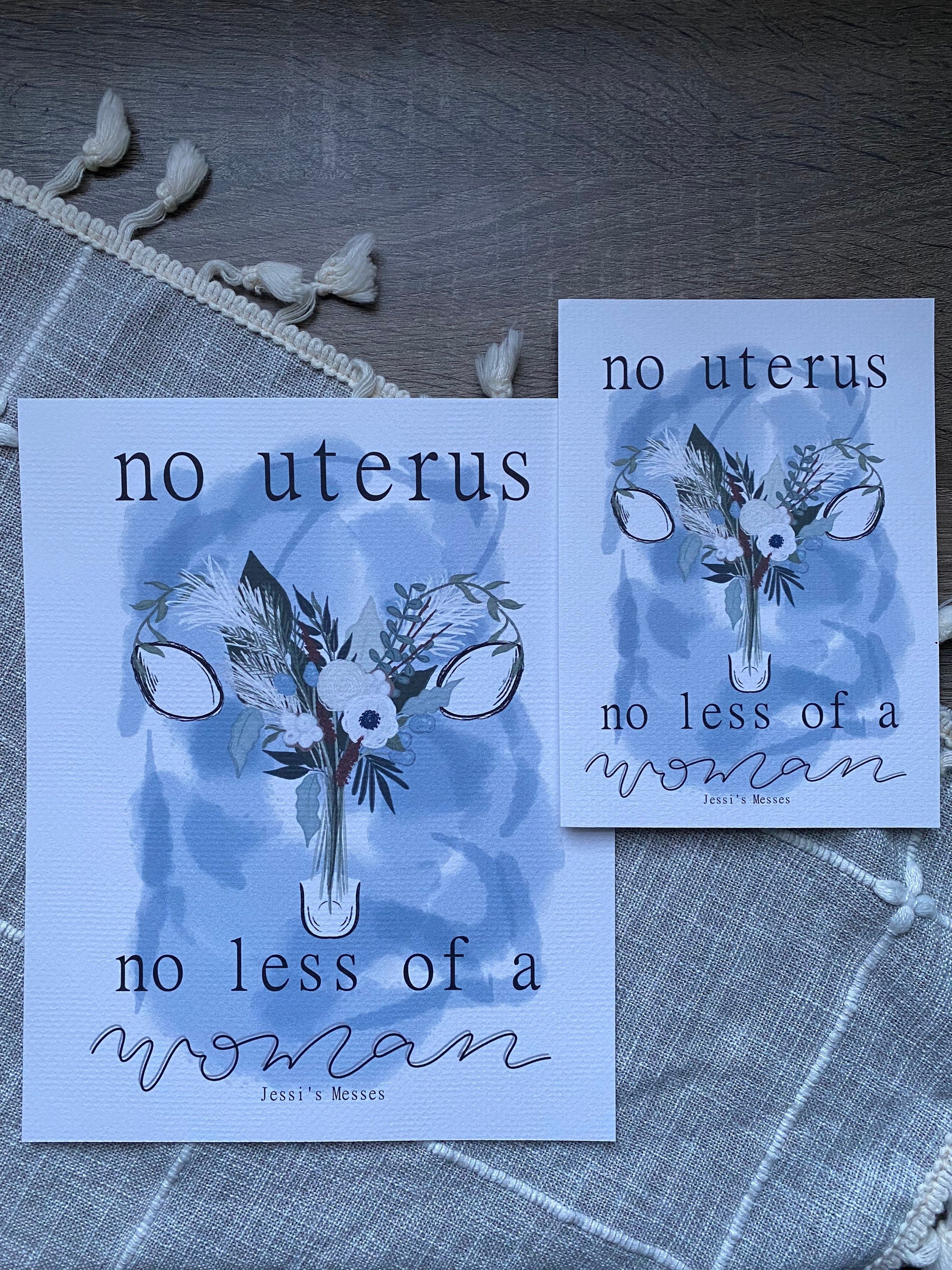 MRKH art print, no uterus no less a woman
