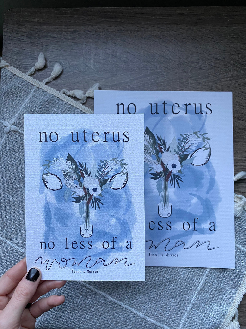 MRKH art print, no uterus no less a woman