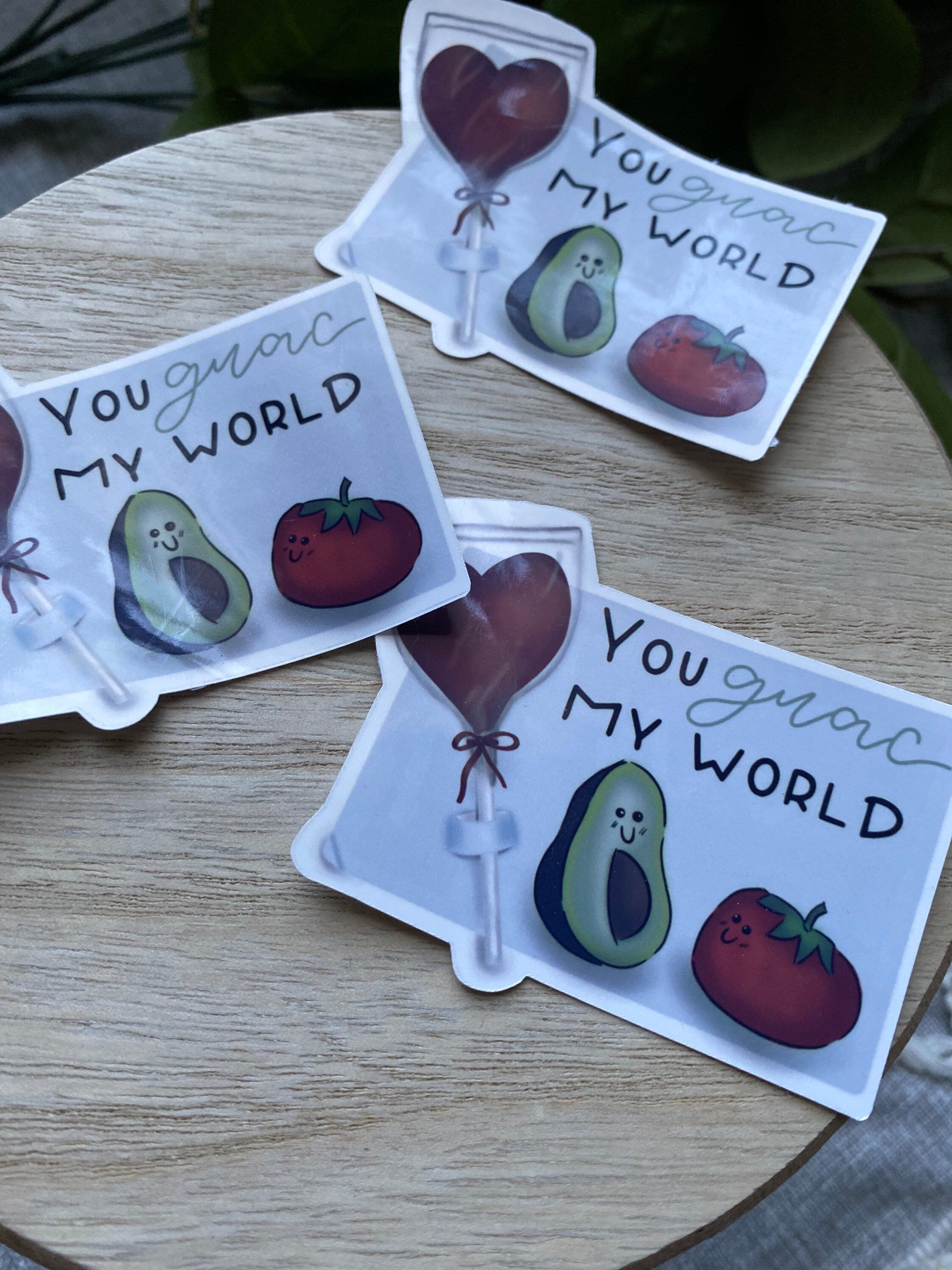 you guac my world Valentine Sticker