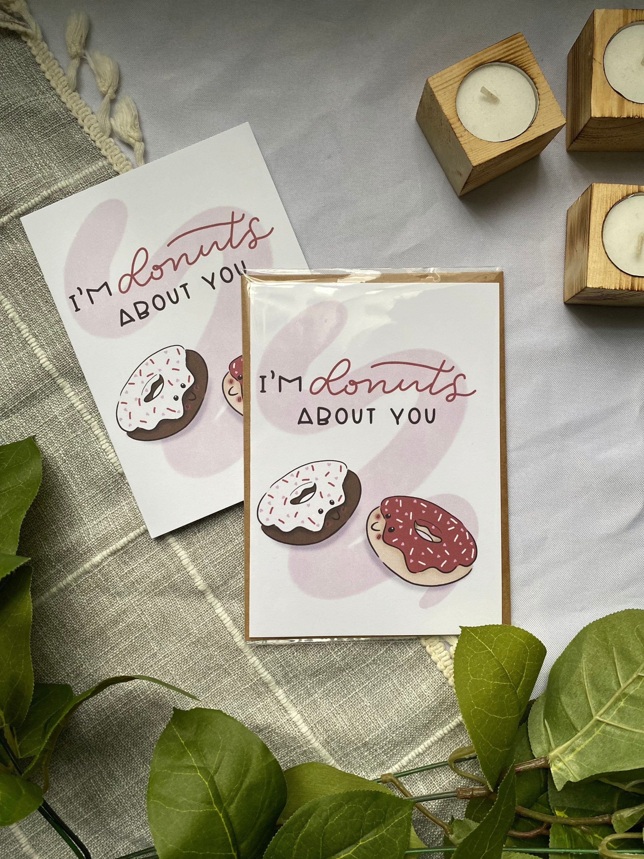 i'm donuts about you valentine card