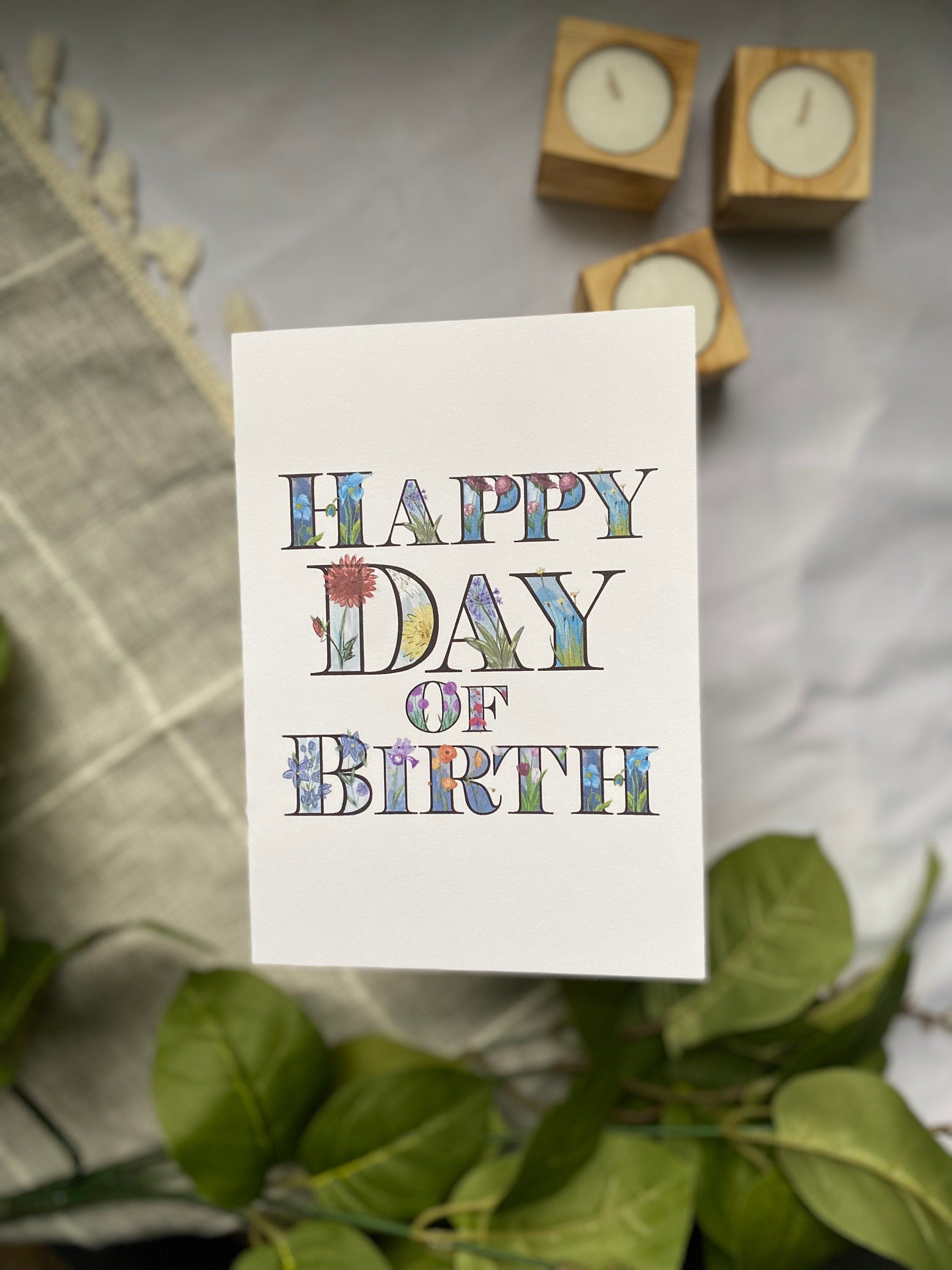 happy day of birth card, birthday card