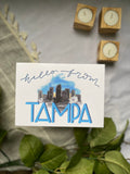 hello from tampa greeting card