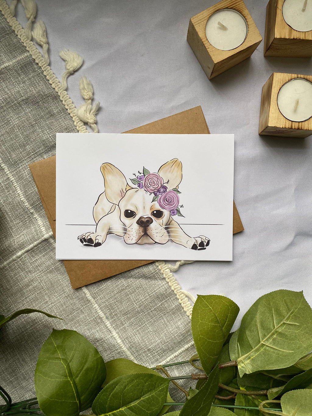 frenchie 5x7 card