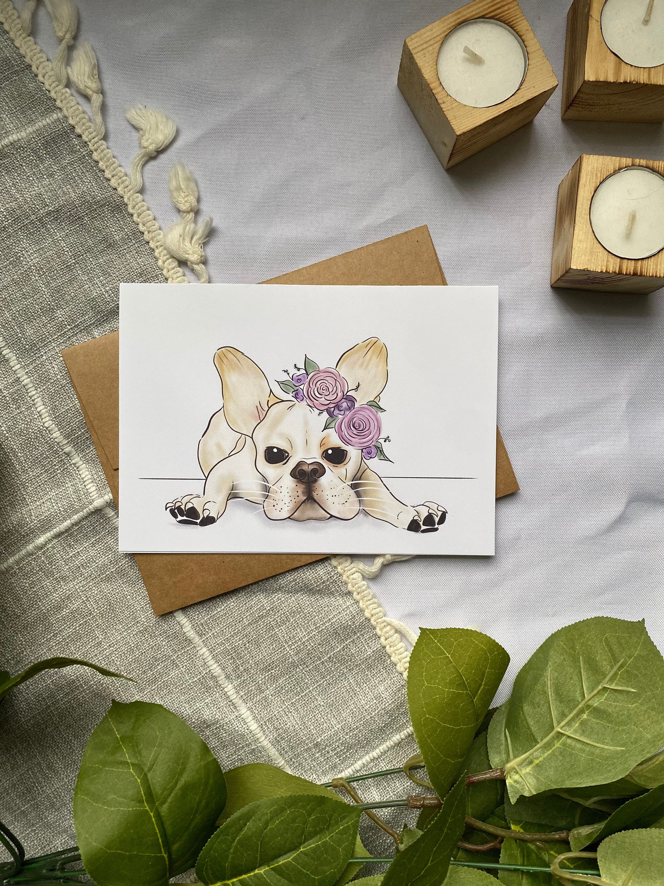 frenchie 5x7 card
