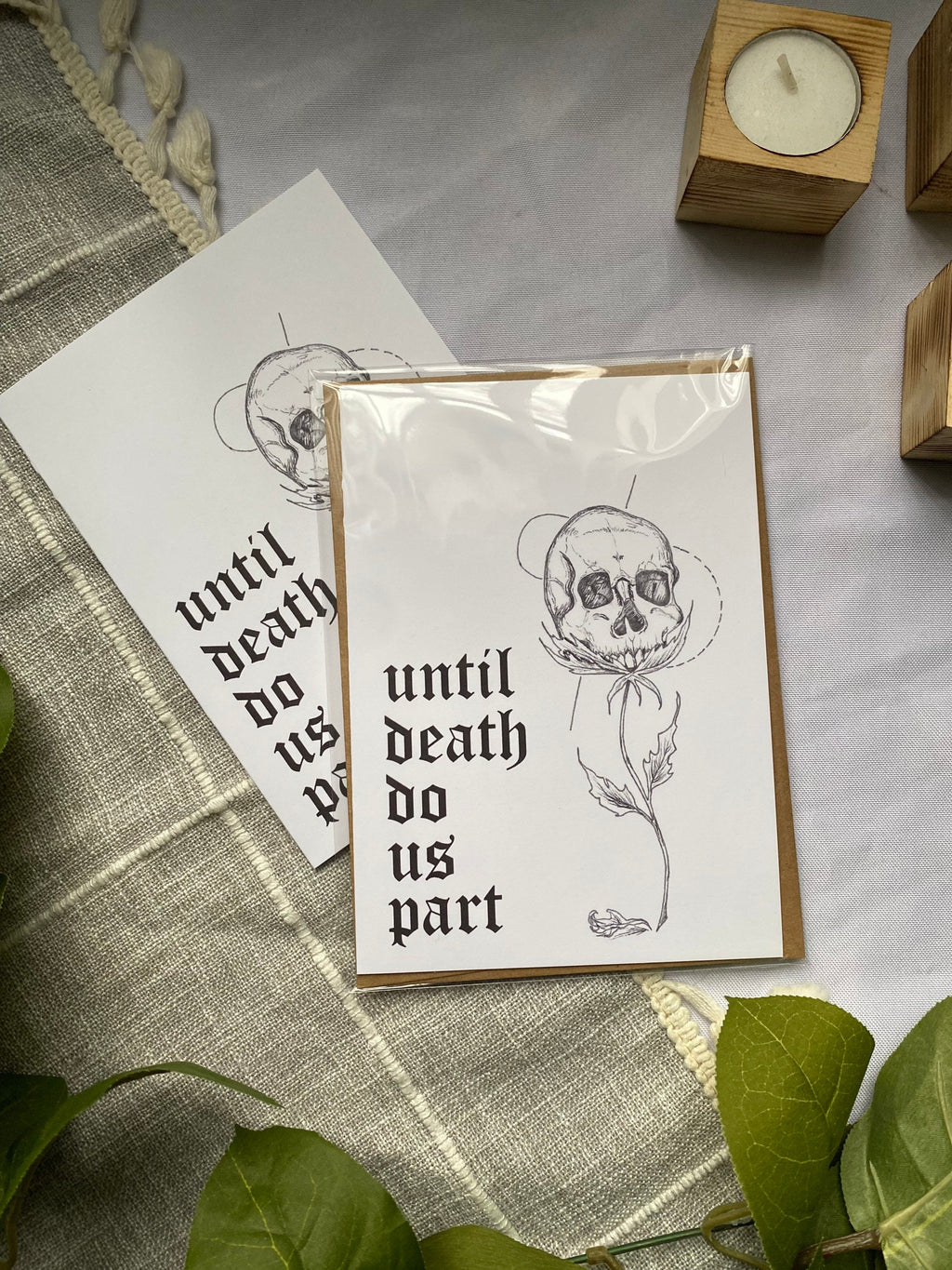 Until death do us part greeting card