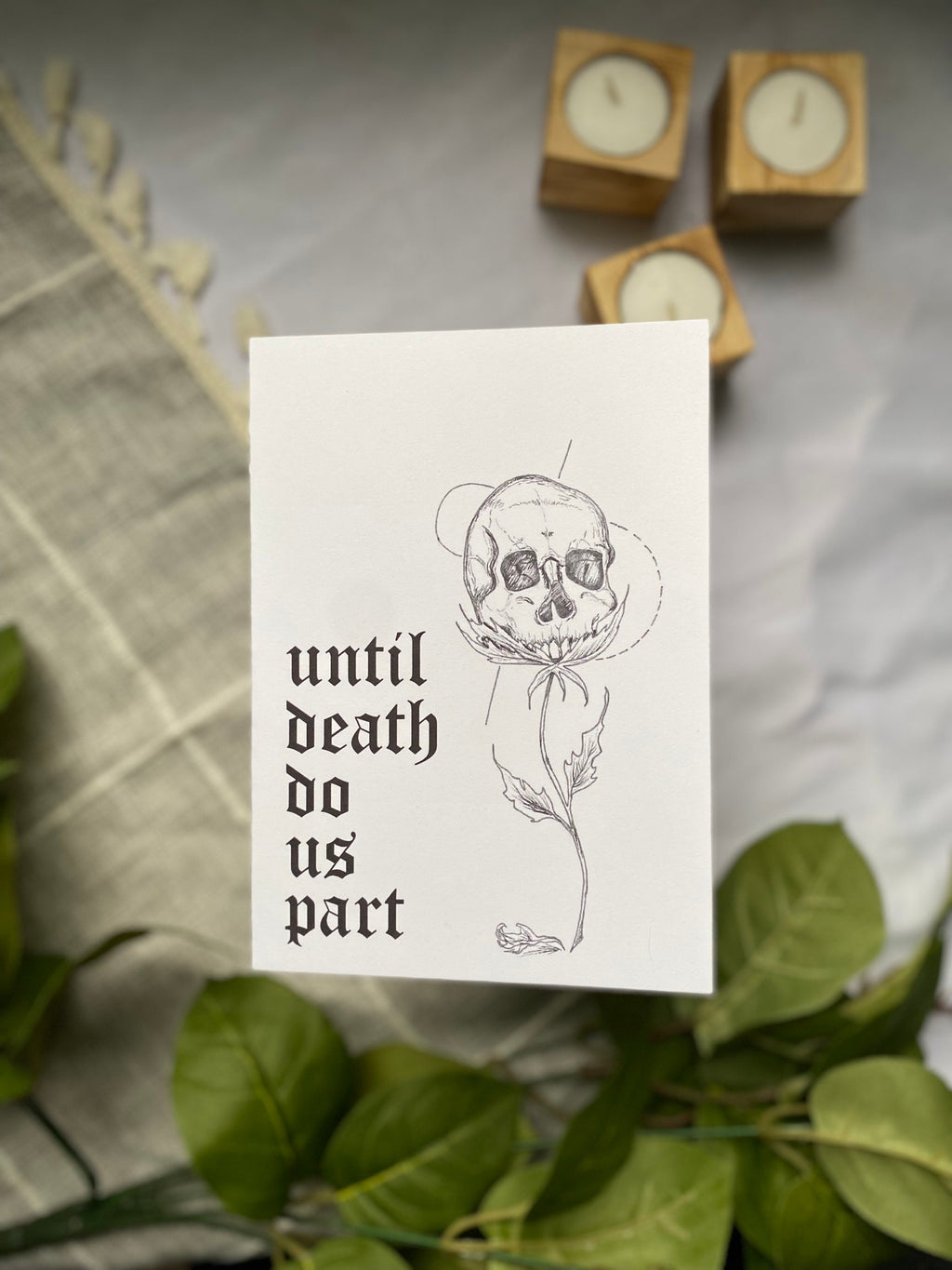 Until death do us part greeting card