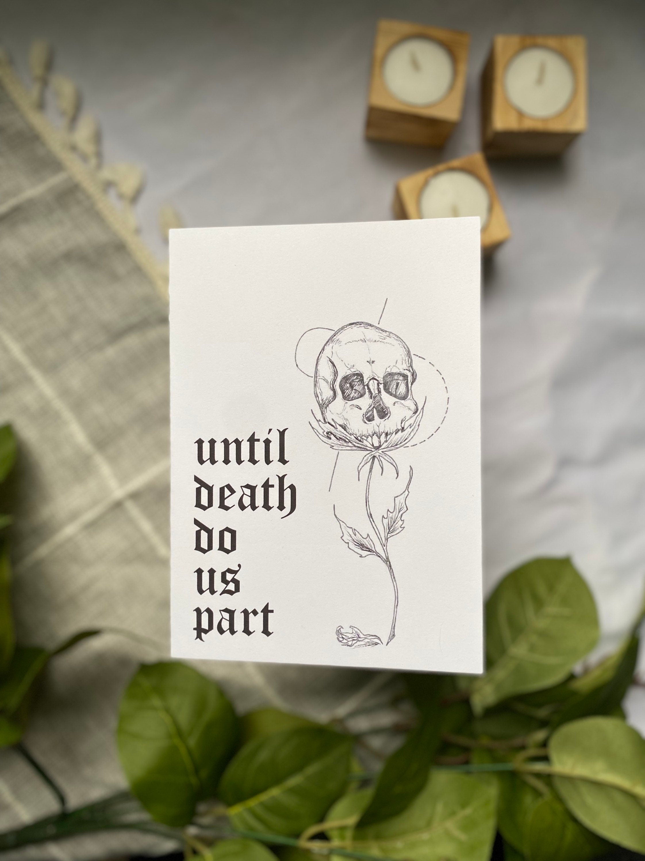 Until death do us part greeting card