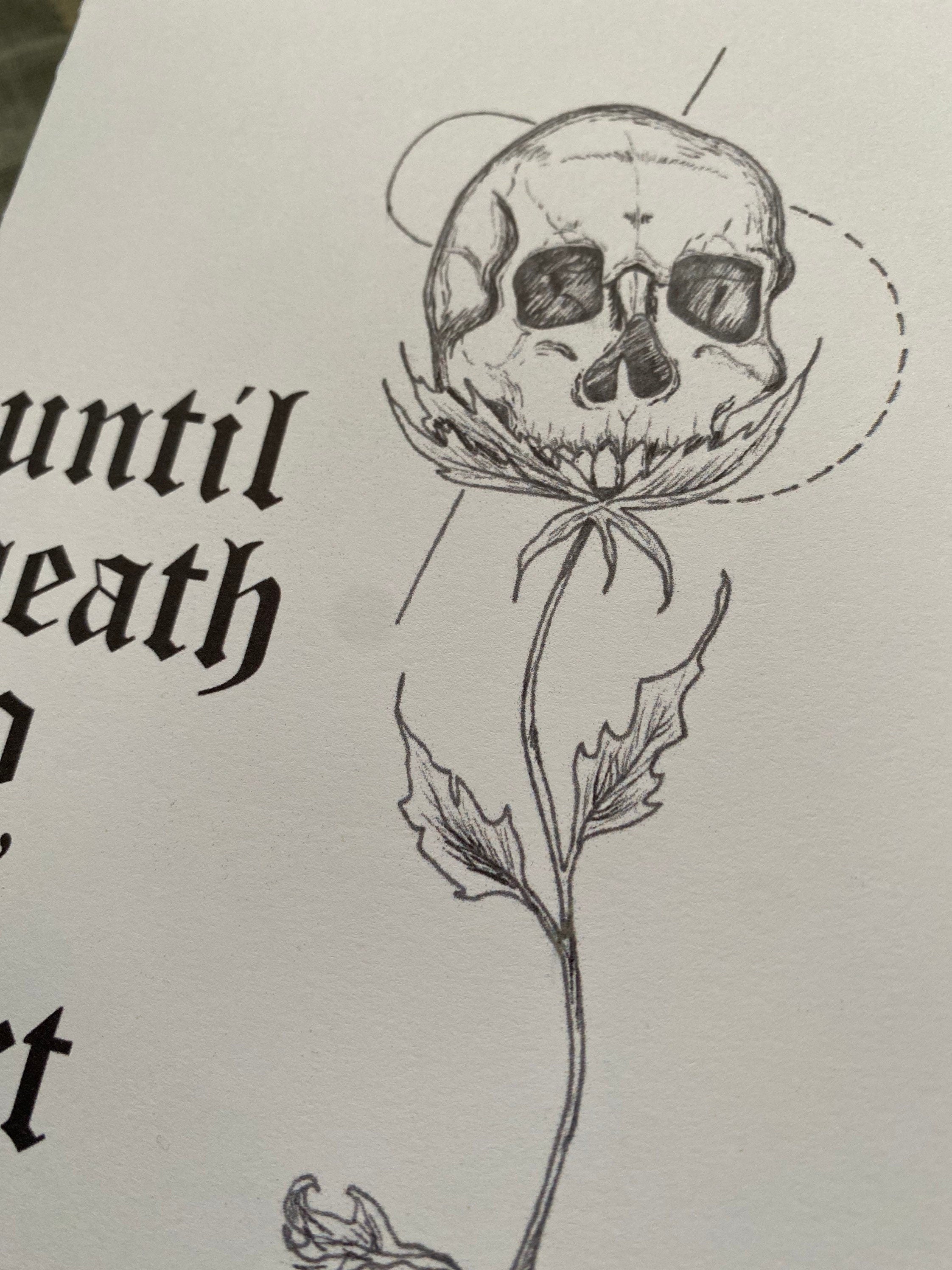 Until death do us part greeting card