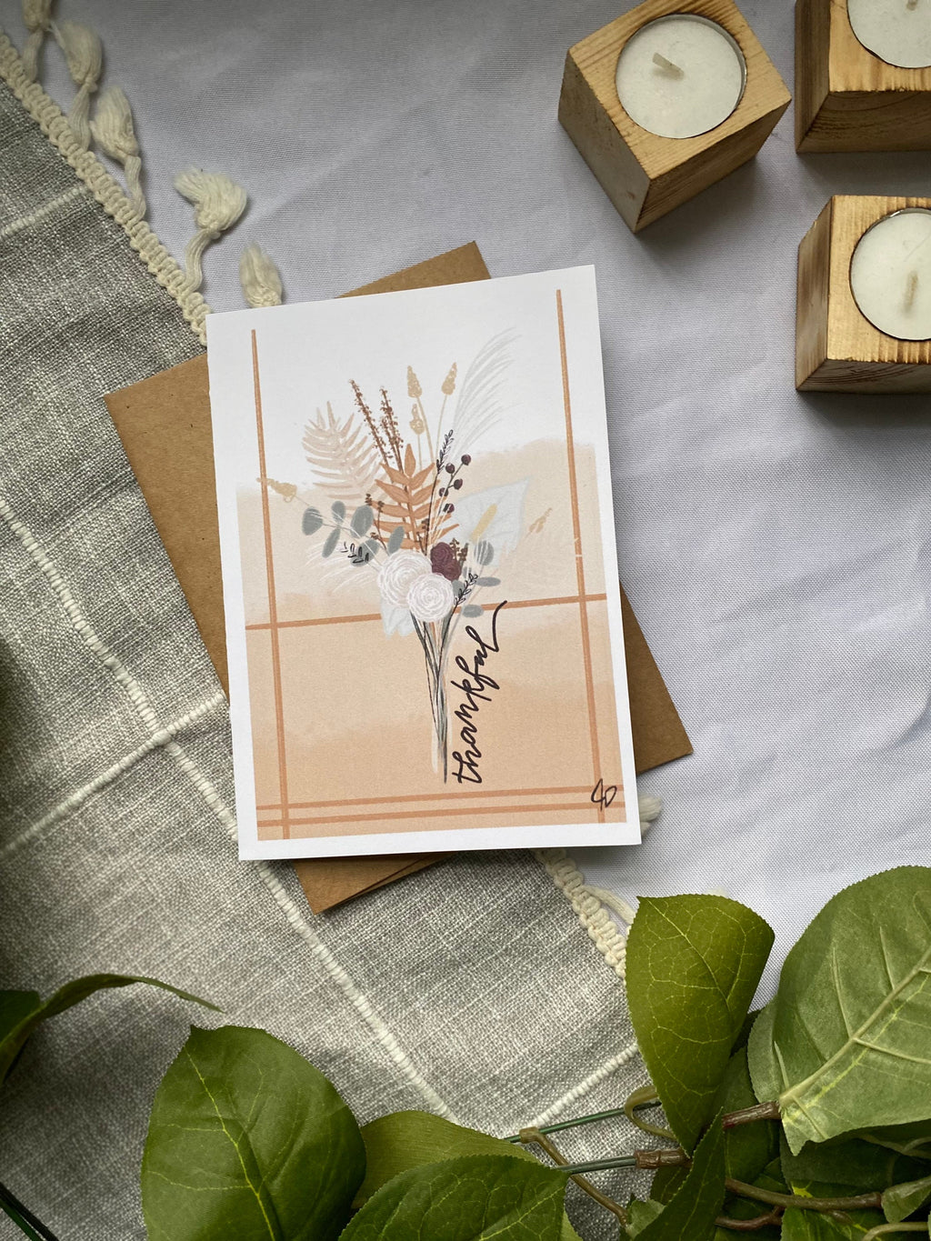 Thankful greeting card