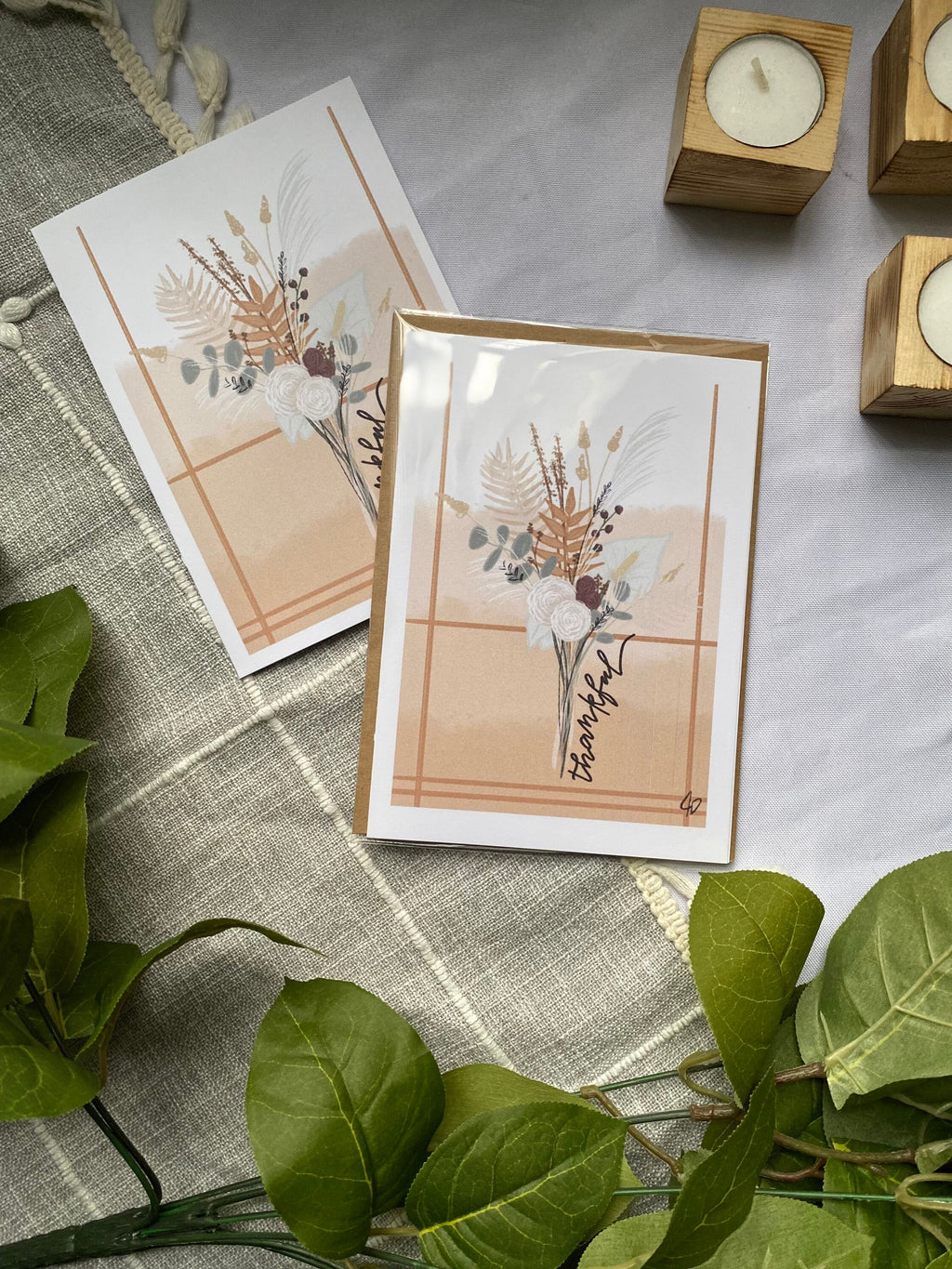 Thankful greeting card