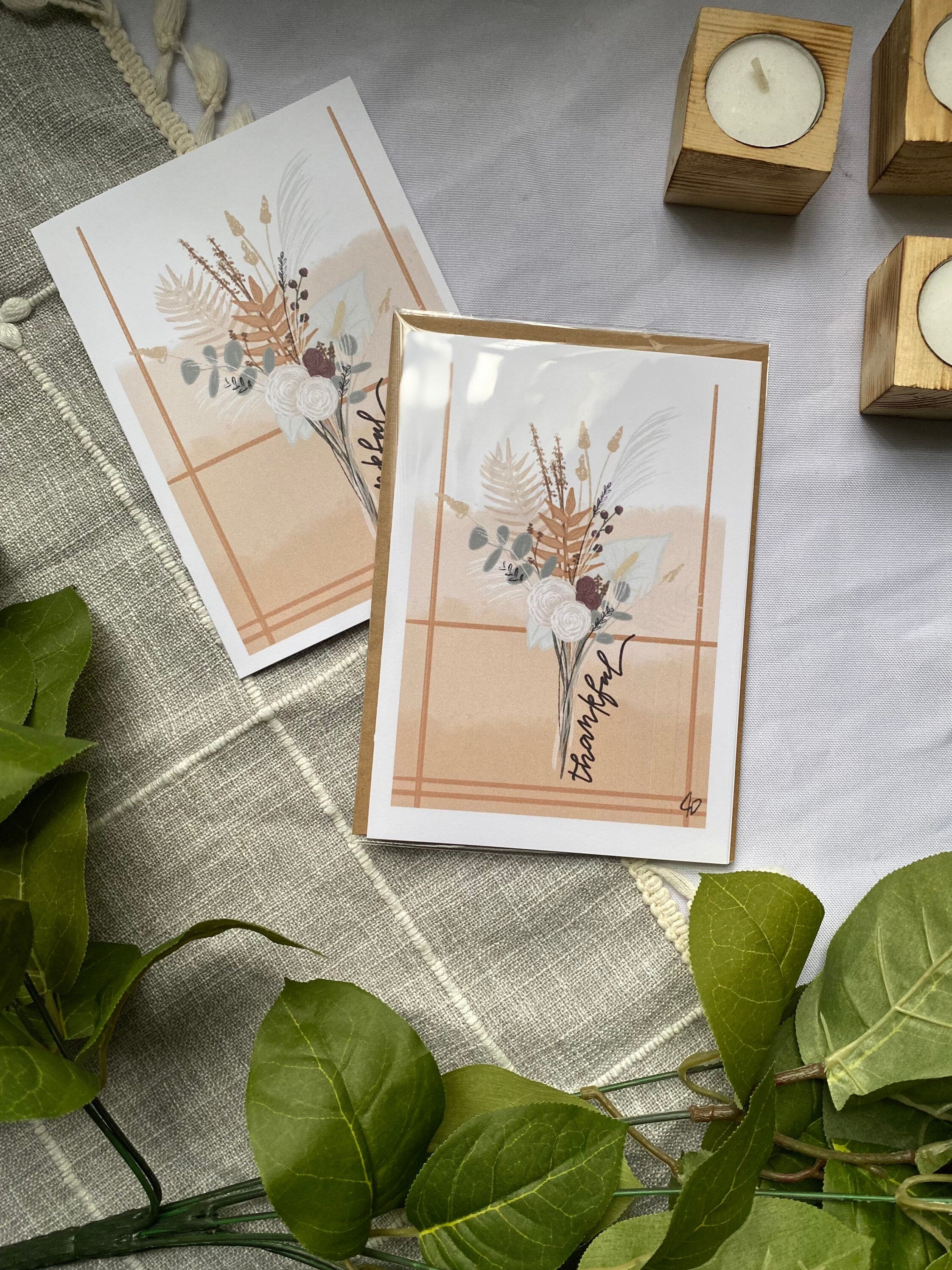 Thankful greeting card