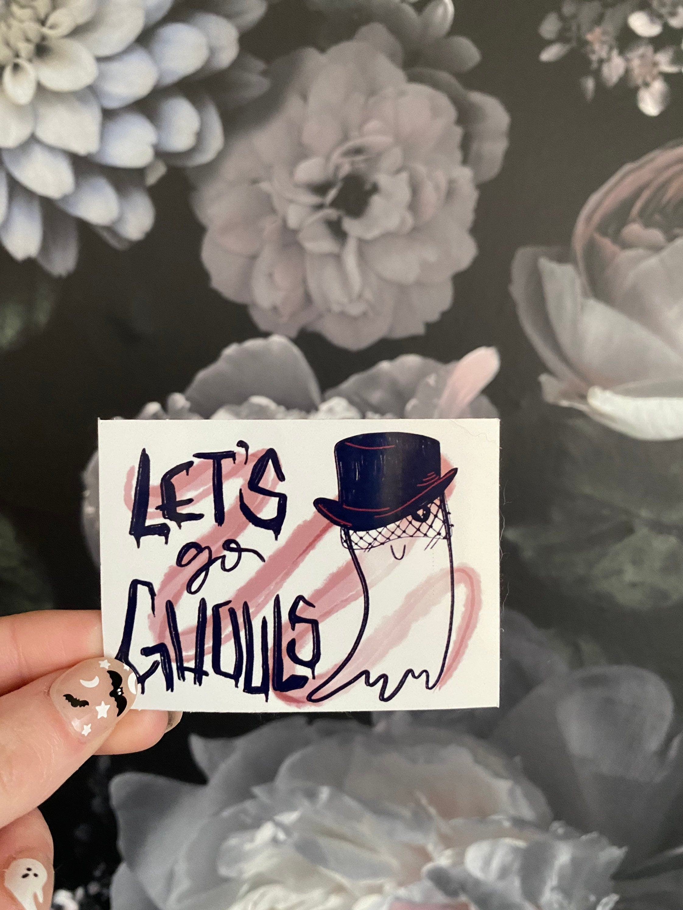 let's go ghouls vinyl sticker