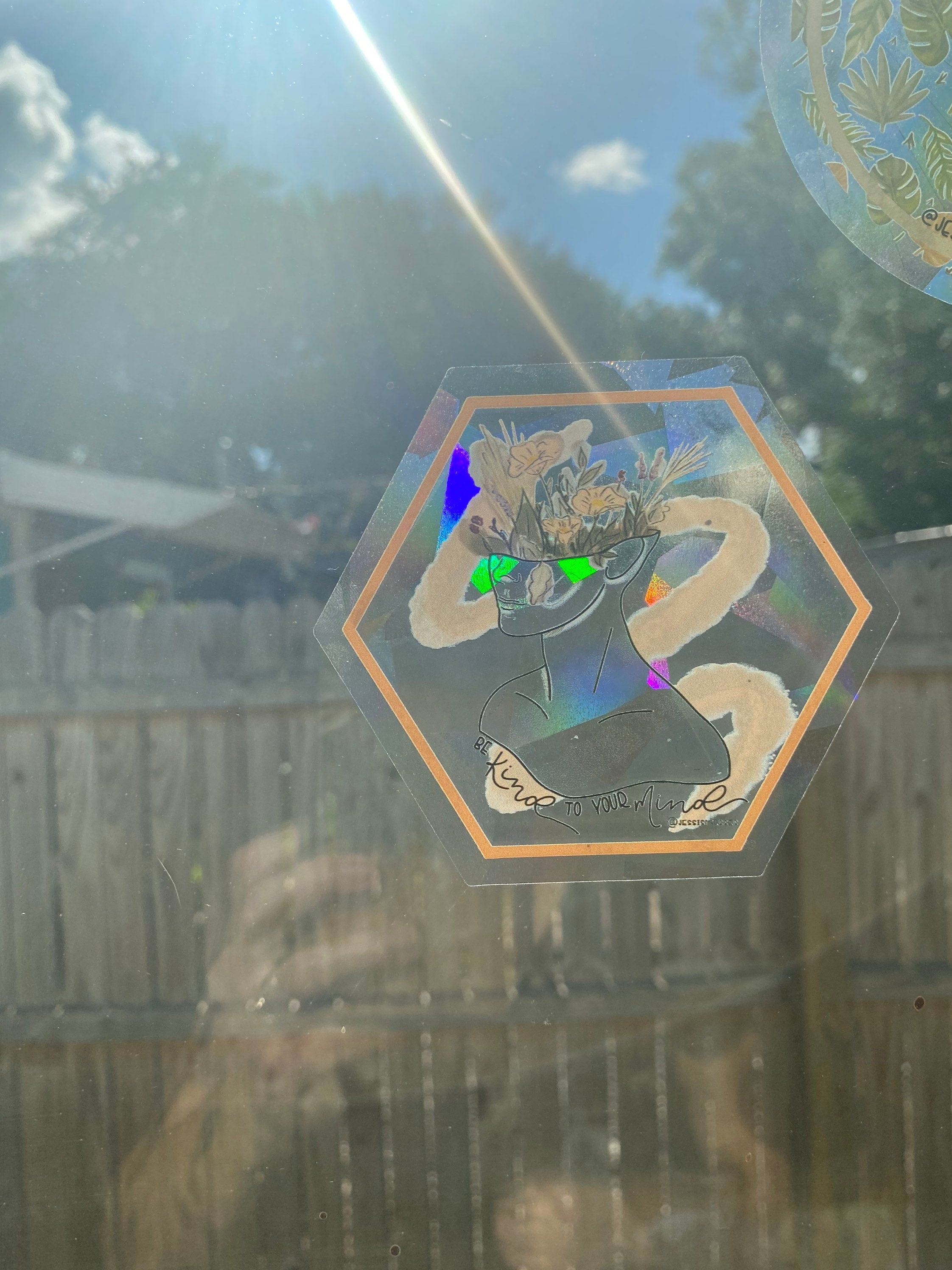 Be Kind to Your Mind Suncatcher: Rainbow Maker Window Cling