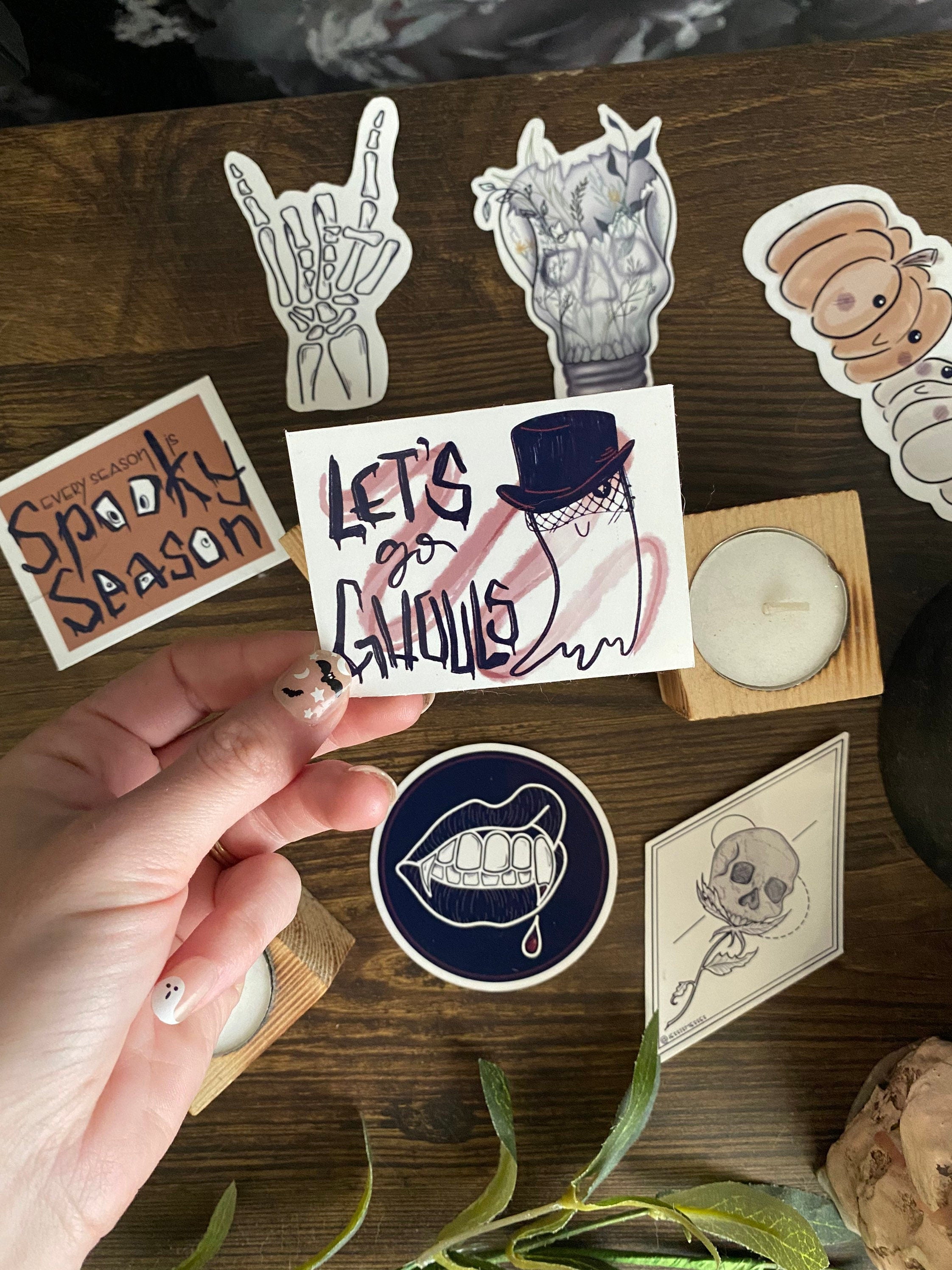let's go ghouls vinyl sticker