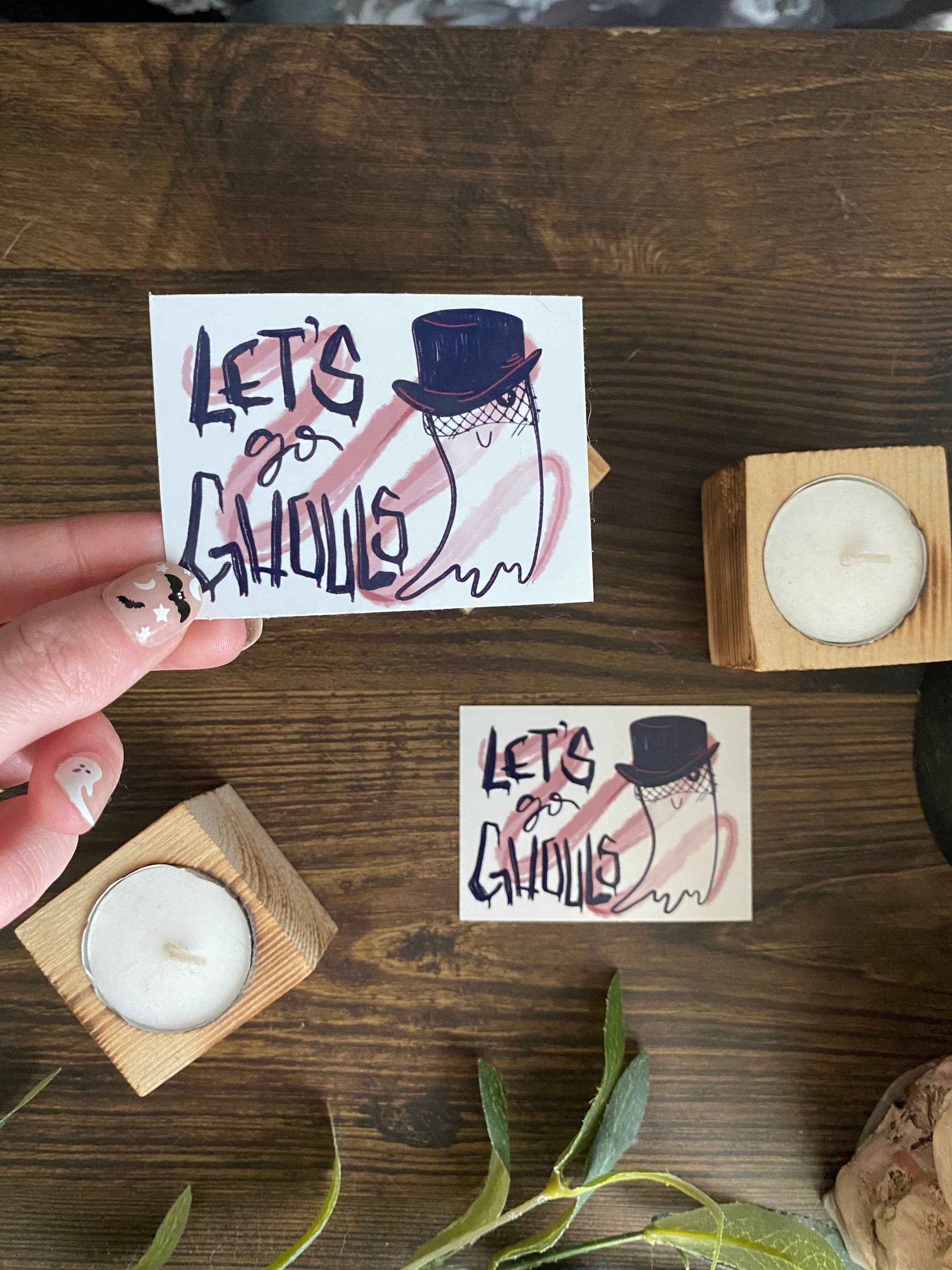 let's go ghouls vinyl sticker