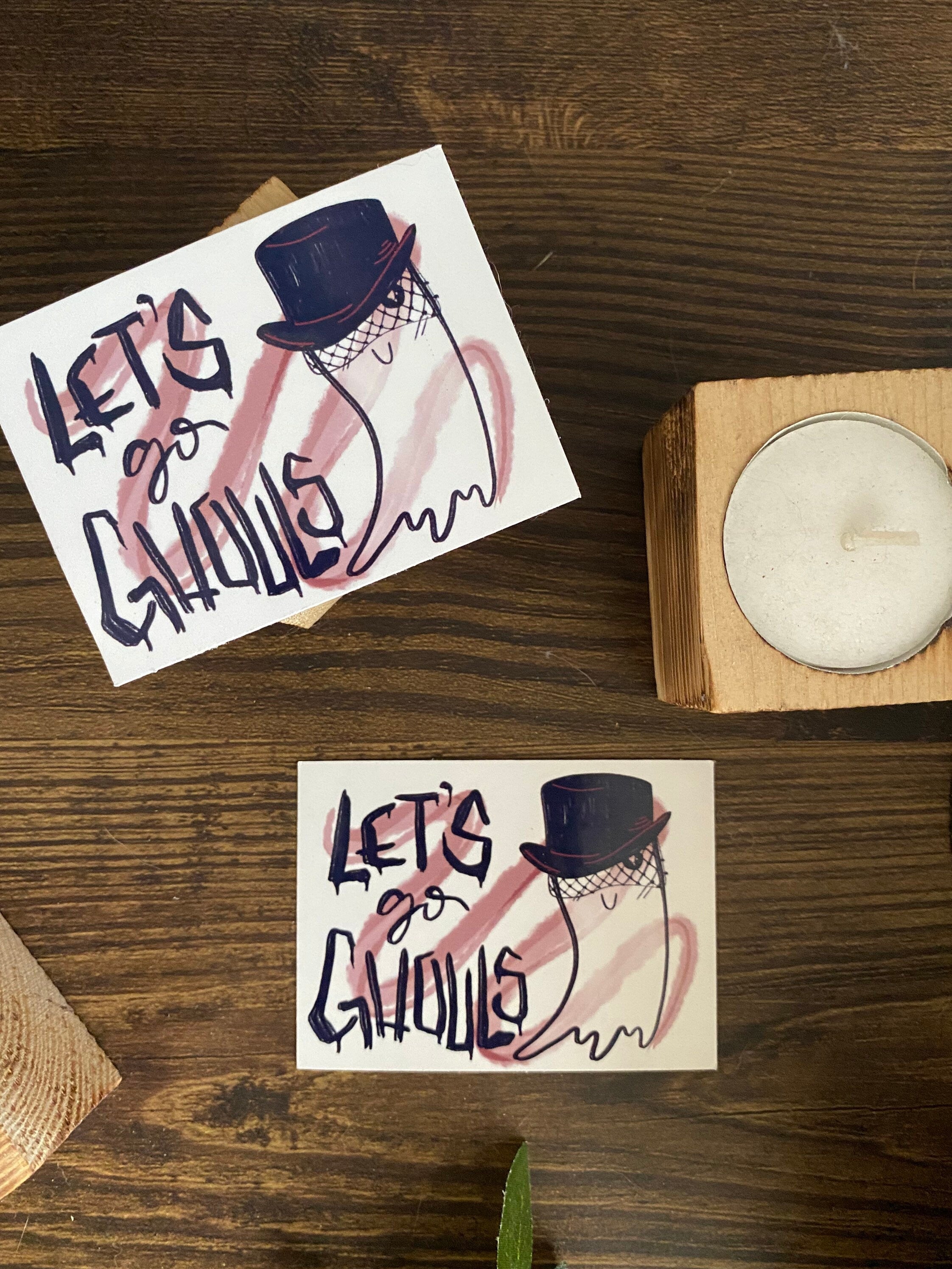 let's go ghouls vinyl sticker