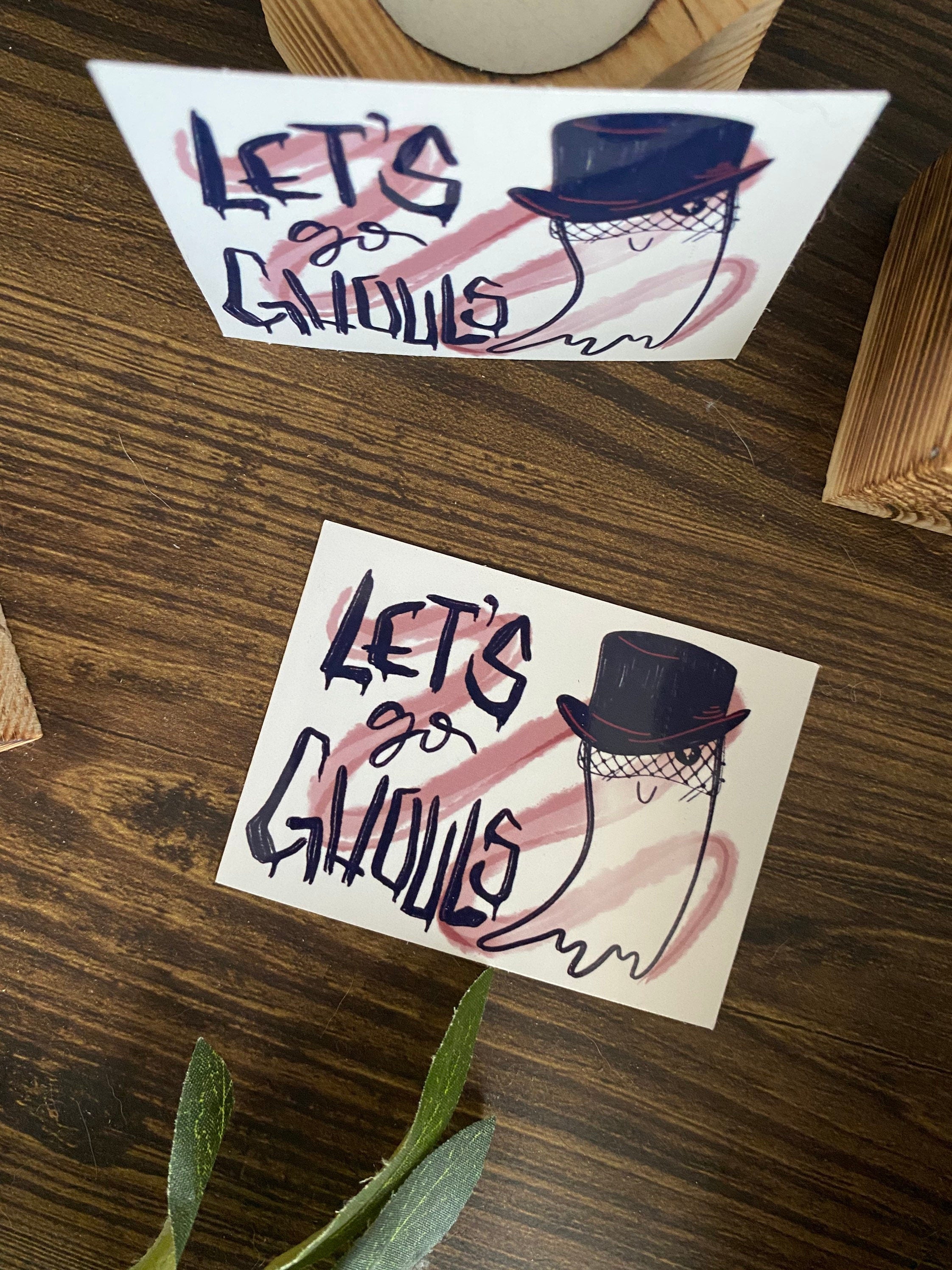 let's go ghouls vinyl sticker