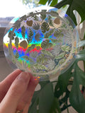 Tropical Leaf rainbow making suncatcher