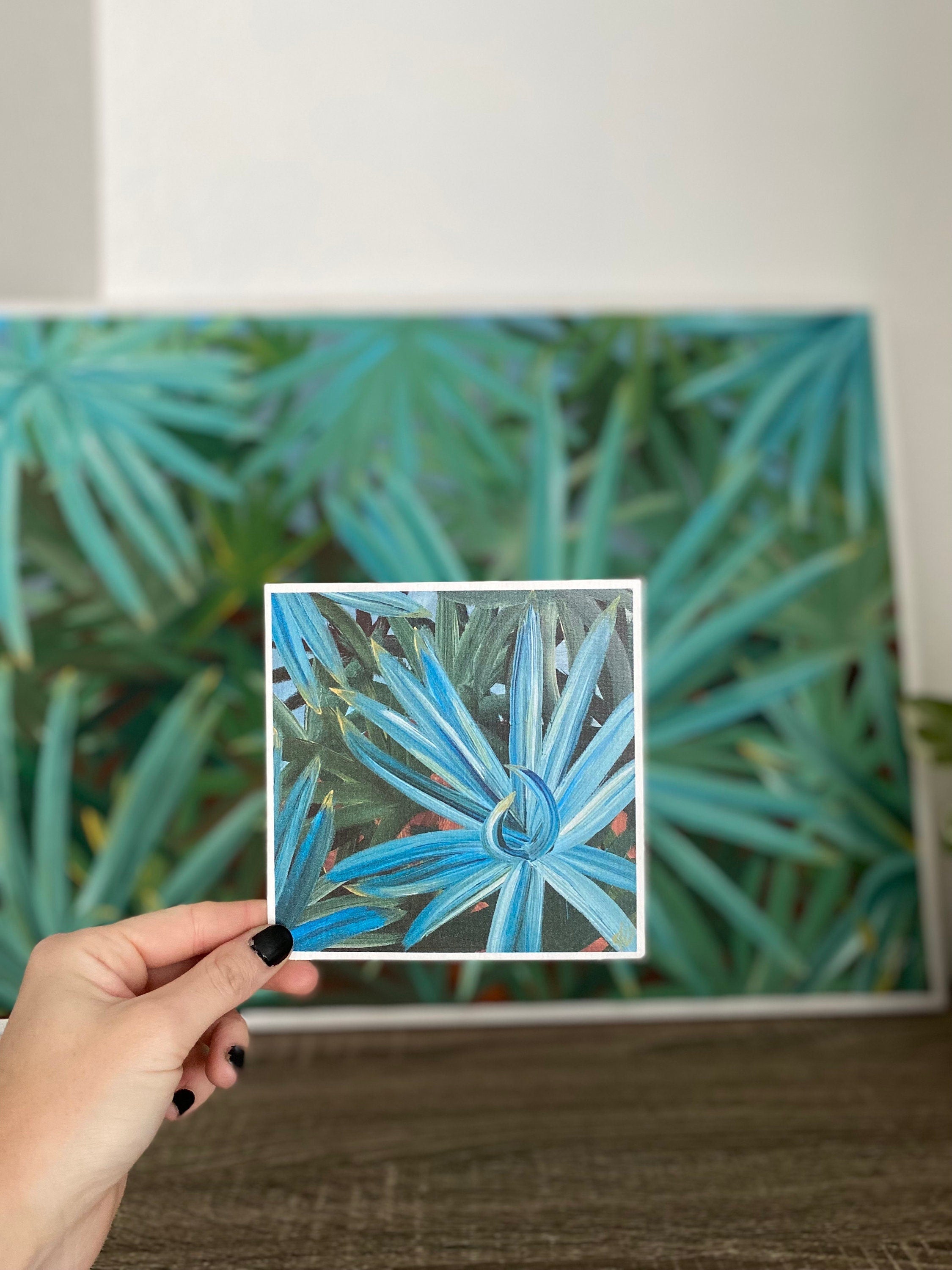 Abstract Saw Palmetto Art Print