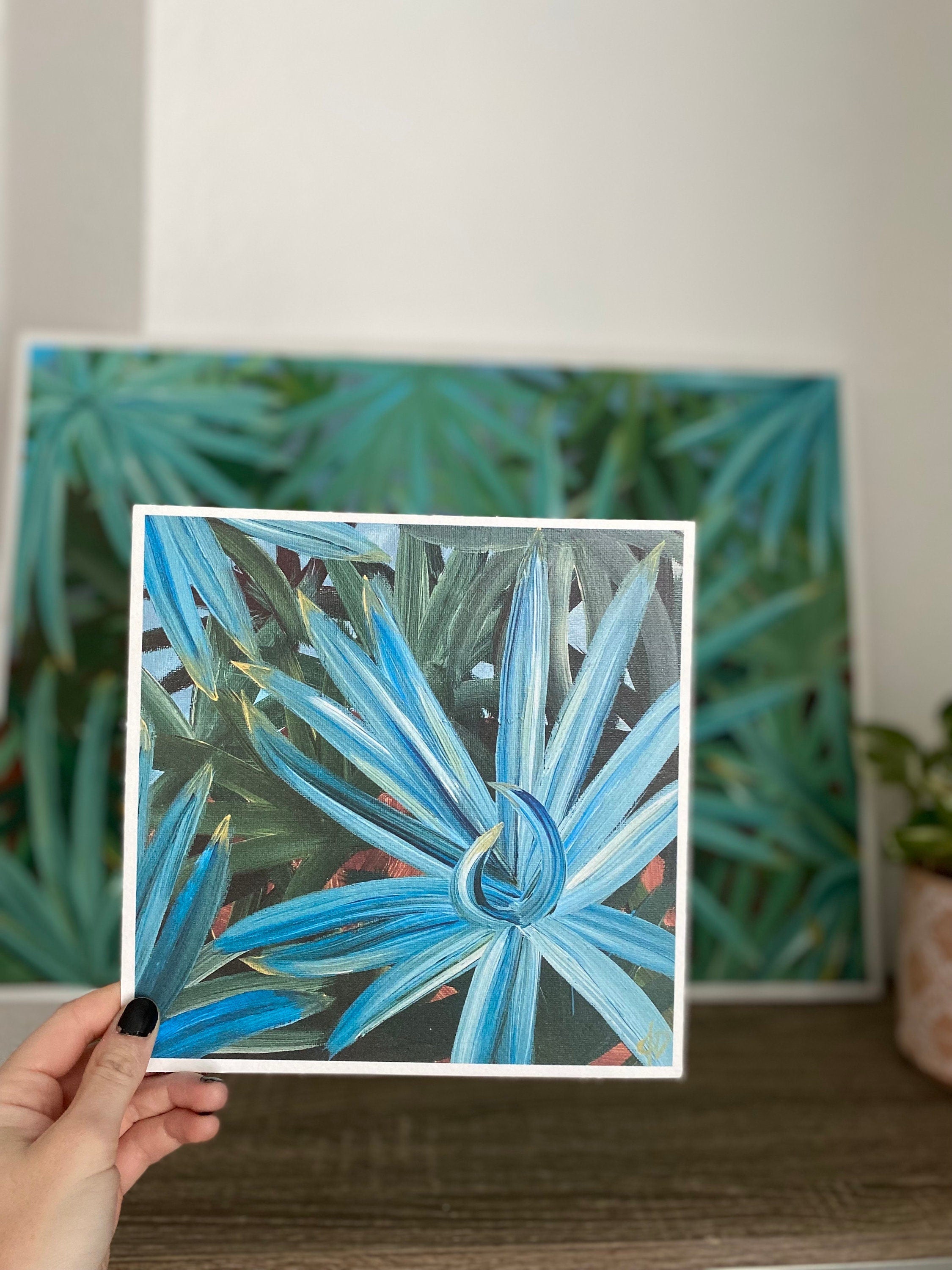 Abstract Saw Palmetto Art Print