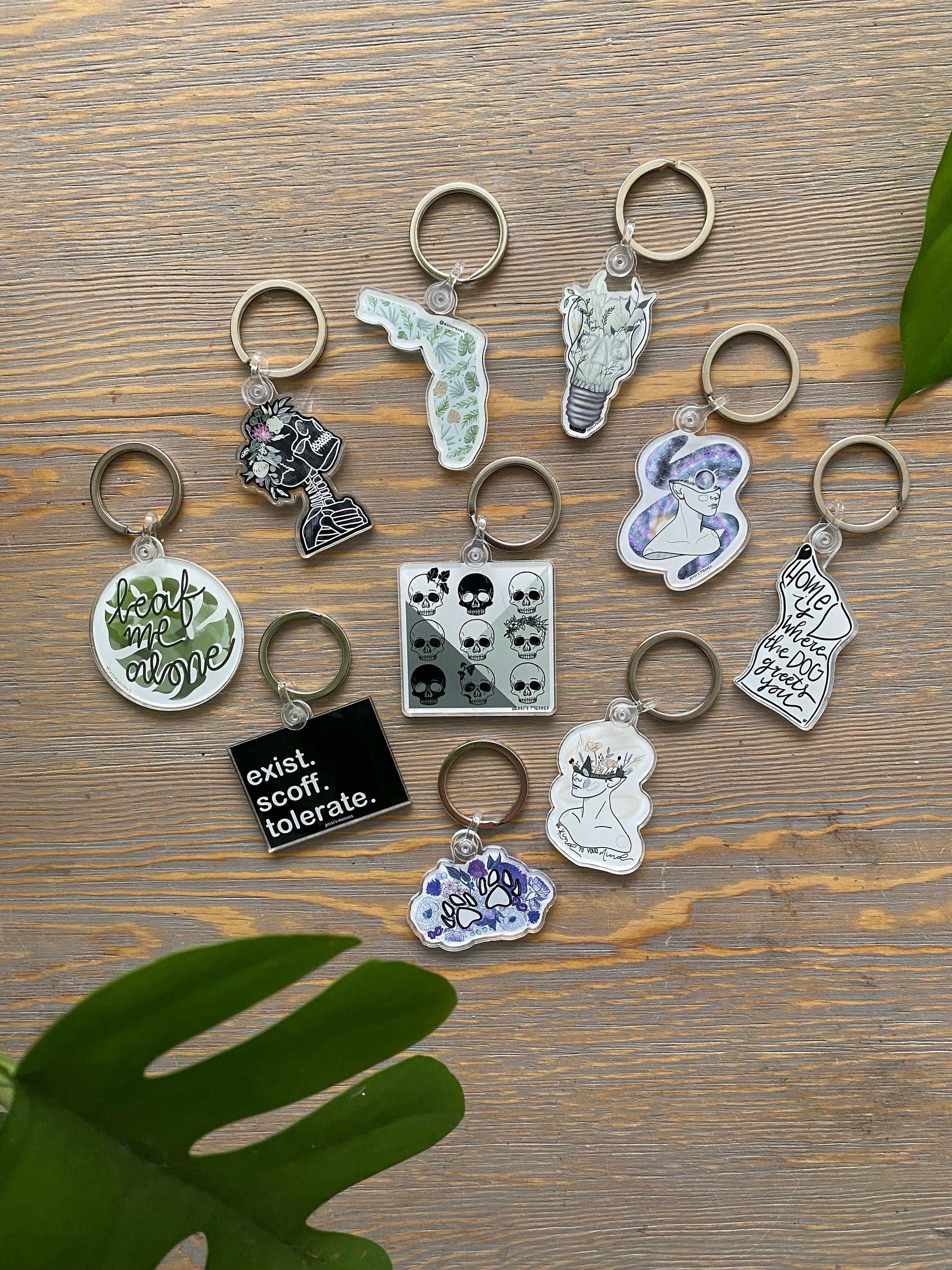 Florida State botanical keychain