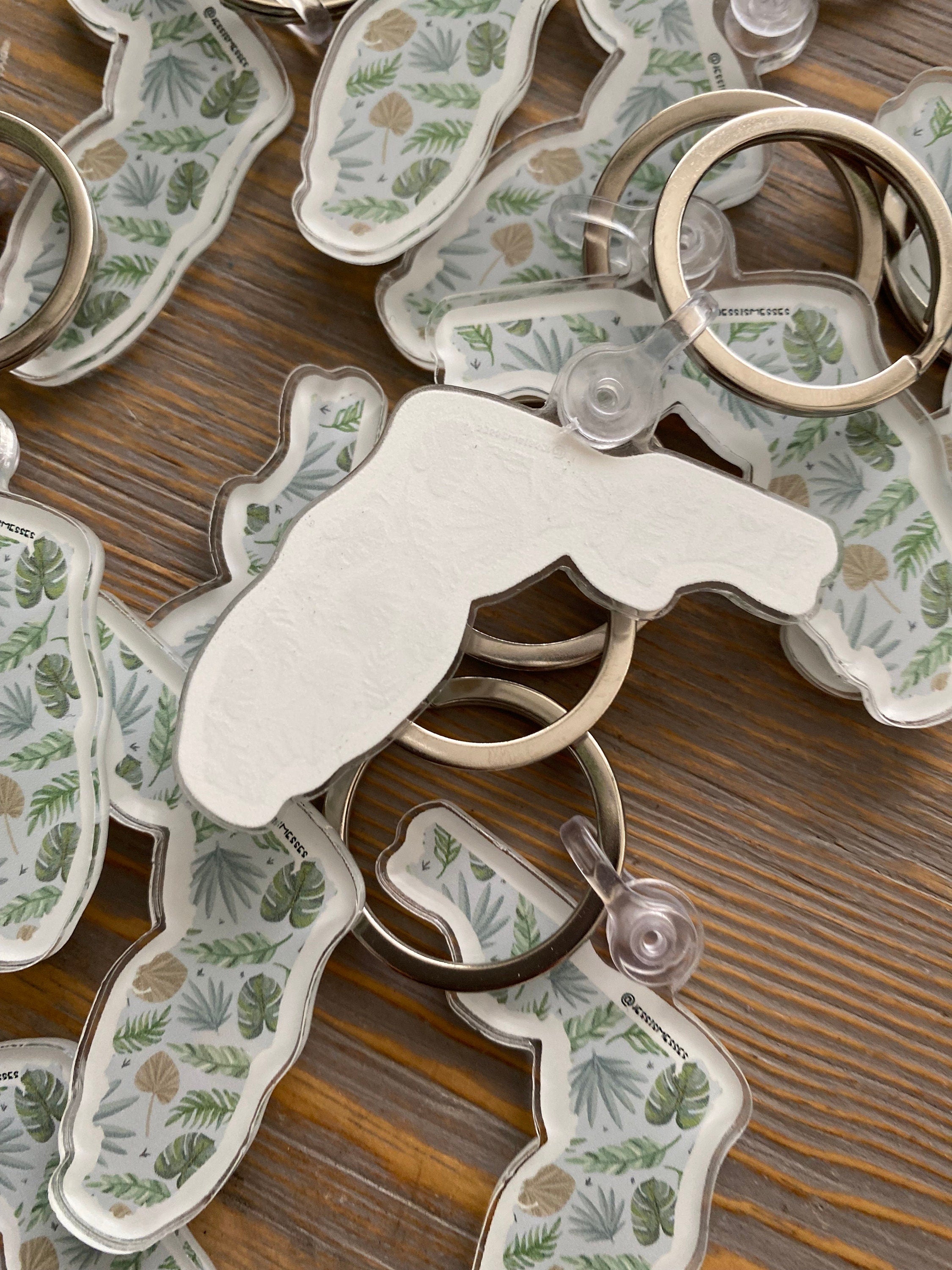 Florida State botanical keychain