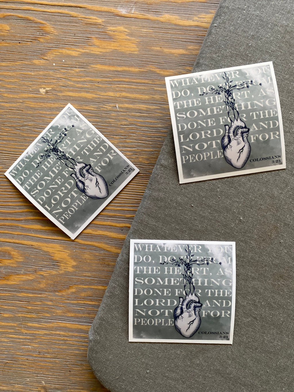 Colossians 3:23 Sticker